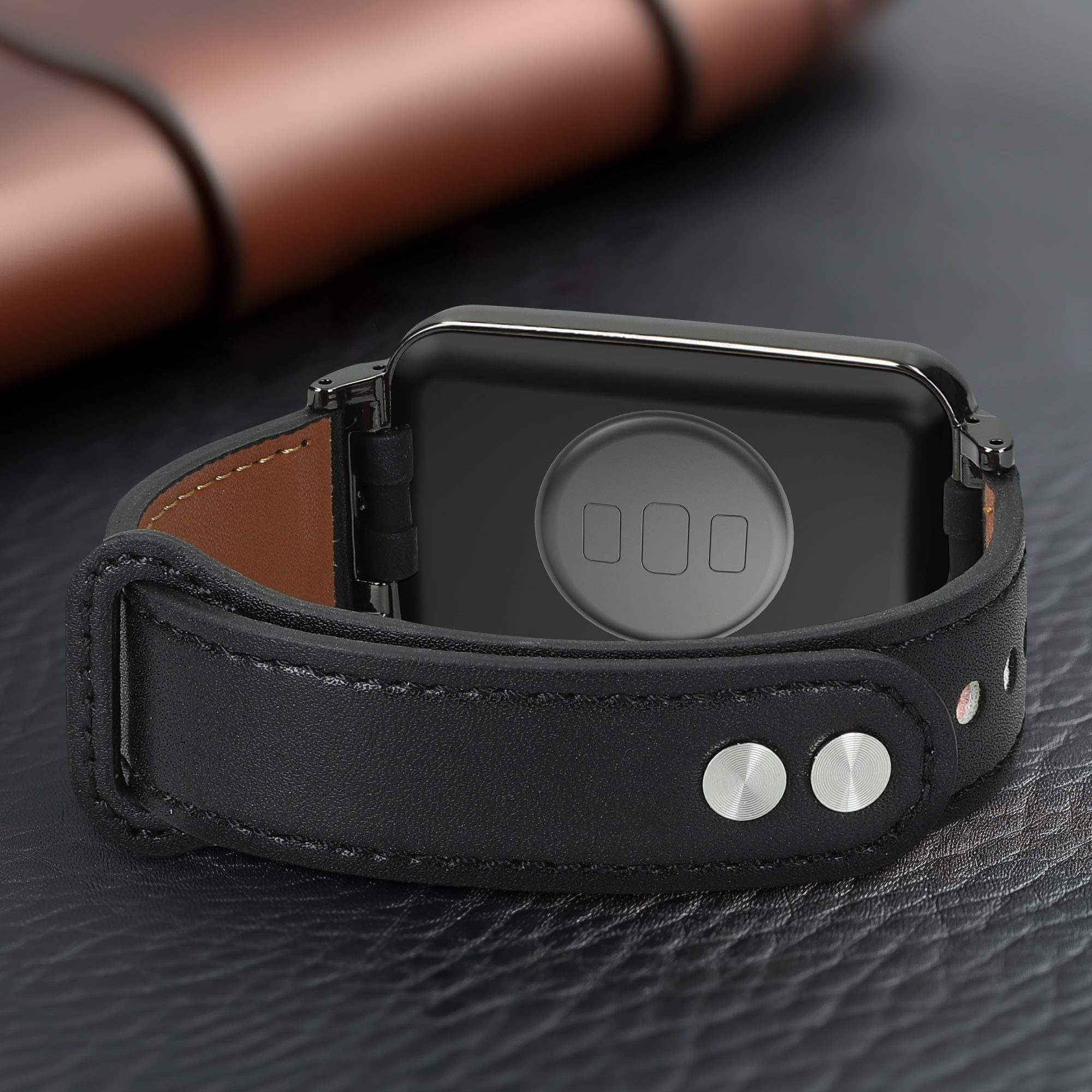kwmobile kwmobile Echtleder Uhrenarmband für Xiaomi Mi Band 7 Pro Armband - Smartwatch, 1-tlg., Leder Armband für Xiaomi Mi Band 7 Pro