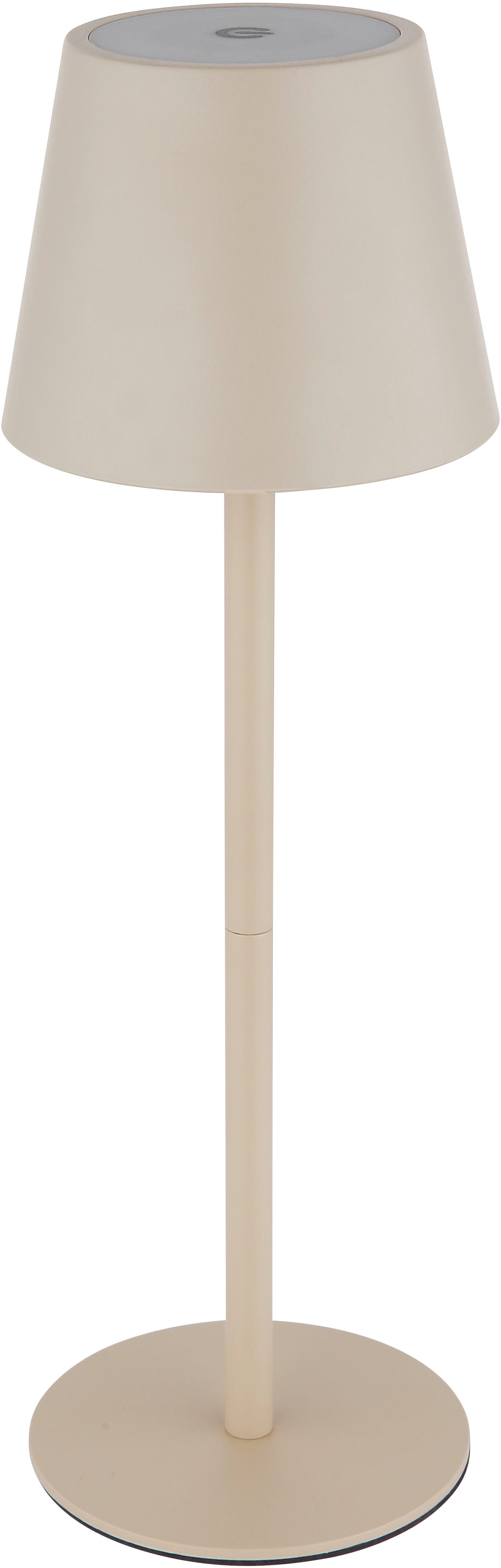 OTTO home LED Tischleuchte Alennia Akkuleuchte inkl. Flaschenaufsatz, Memoryfunktion, LED fest integriert, warmweiß - kaltweiß, stufenloser Touchdimmer, Farben fixierbar, USB-C, Akkulampe, CCT