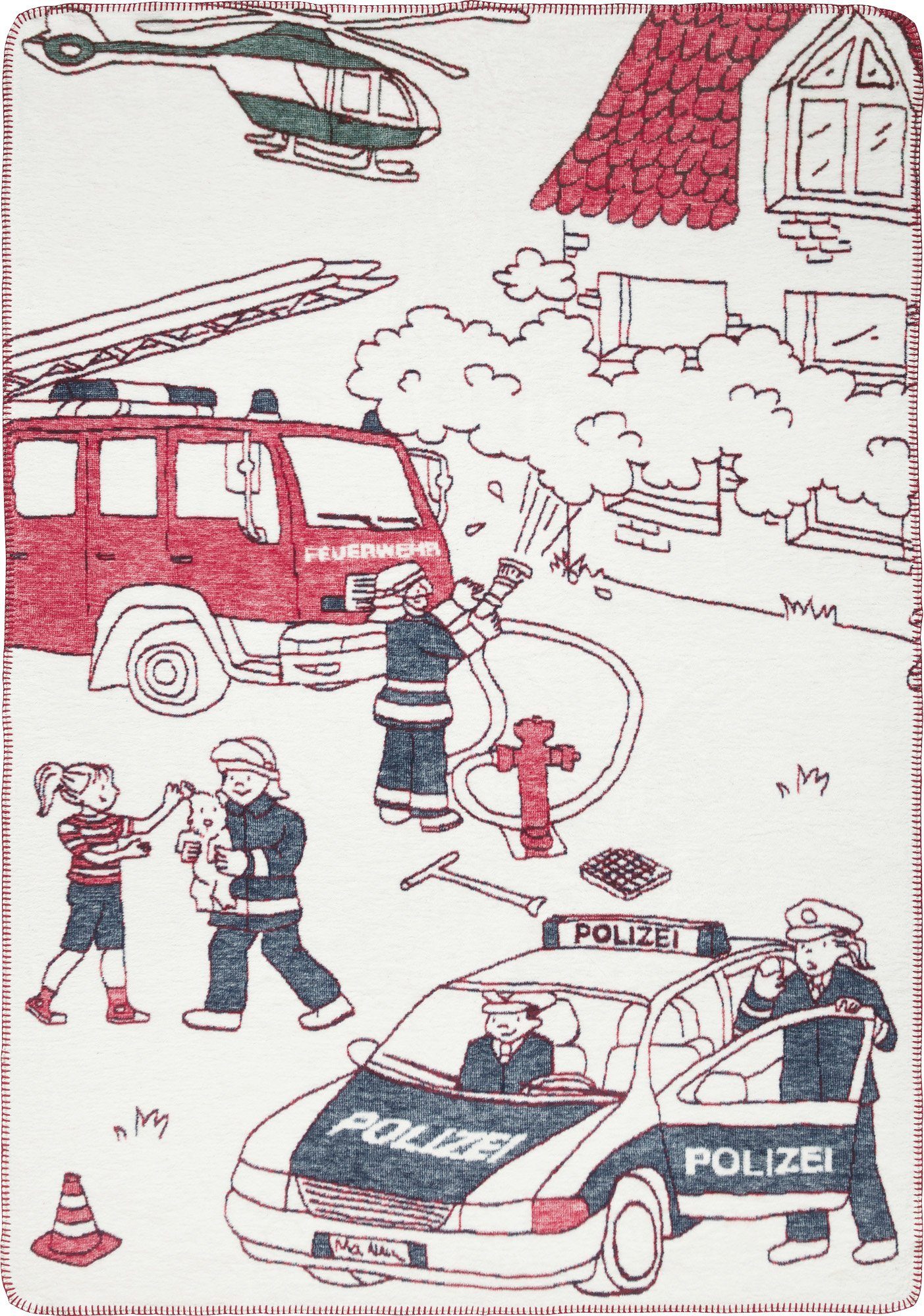 Kinderdecke Kinderdecke, Erwin Müller, Baumwollmischug Motiv
