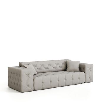 Fun Möbel Sofa Sofa Designersofa CHANTAL 3-Sitzer in Stoff Opera Velvet