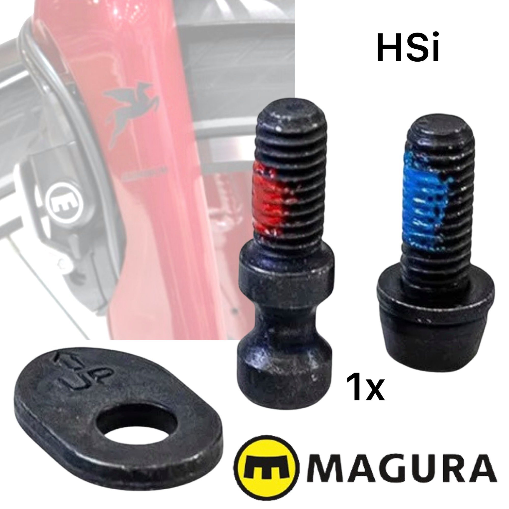 Magura Klemmen Magura Hsi Mounting Klemmplatte mit Montage- und Schnellspannschraube