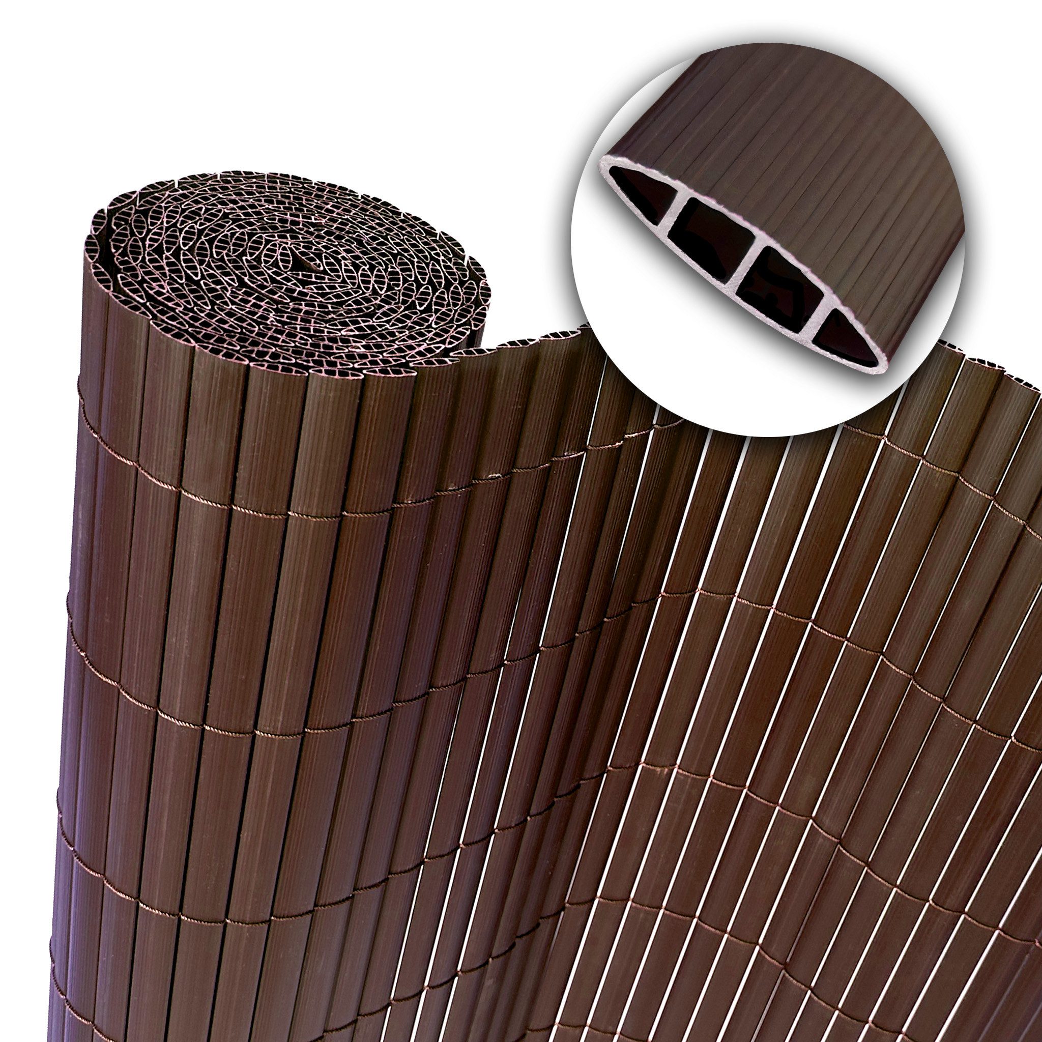 Floordirekt Sichtschutzelement aus PVC für Balkon & Garten, wetterfest & UV-beständig, pflegeleicht, (Schimmelabweisend), flexibler Sichtschutz aus Kunststoff, verschiedene Größen & Farben
