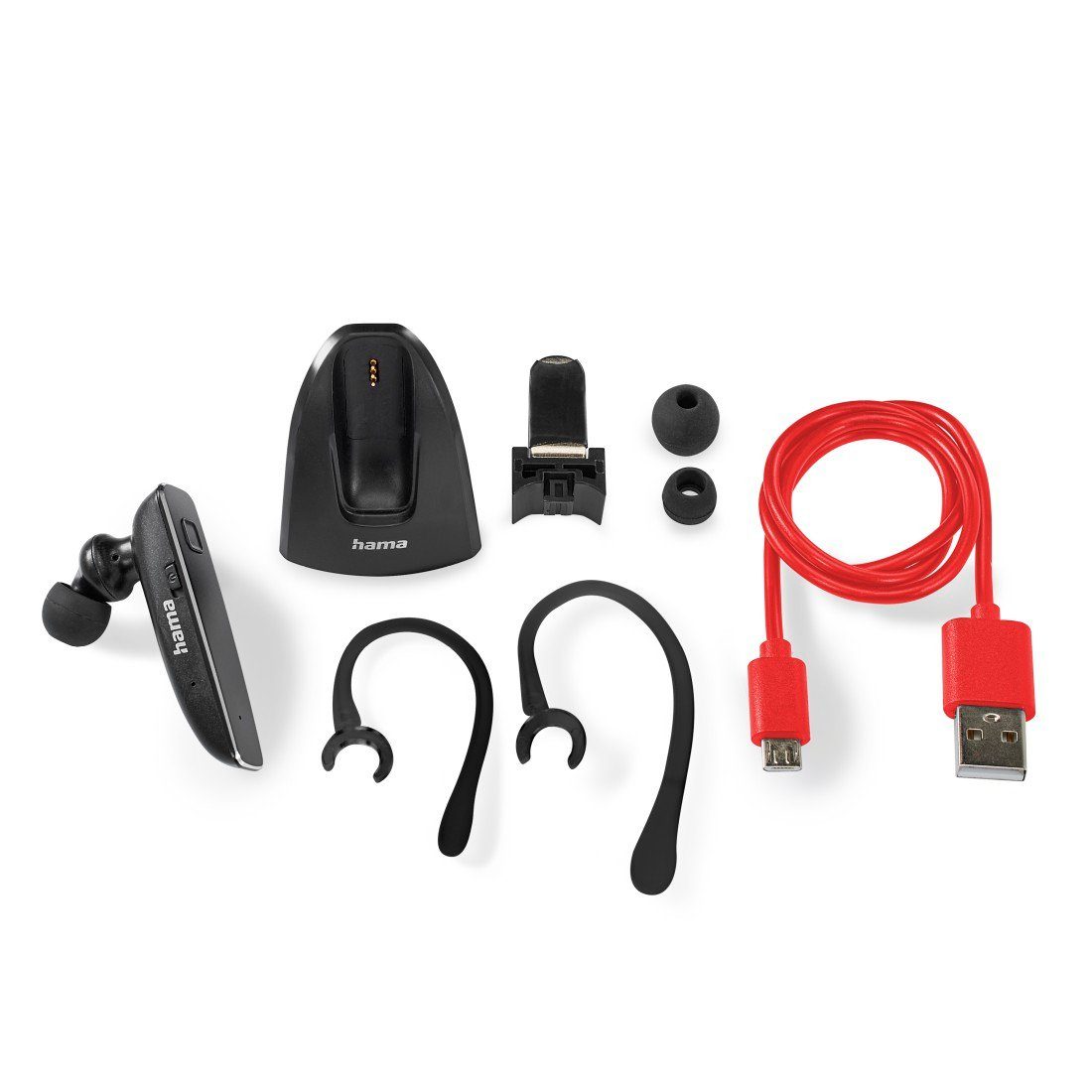 für Bluetooth Hama Siri) Ohrbügel, Headset Assistant, in ear, Google zwei Bluetooth-Kopfhörer (Sprachsteuerung, mono, Geräte MyVoice2100,