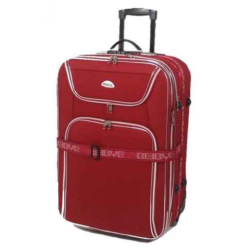 Beibye Trolley Jumbo - Koffer 86x54x32cm, 140/170Liter, Dehnfalte, Rot