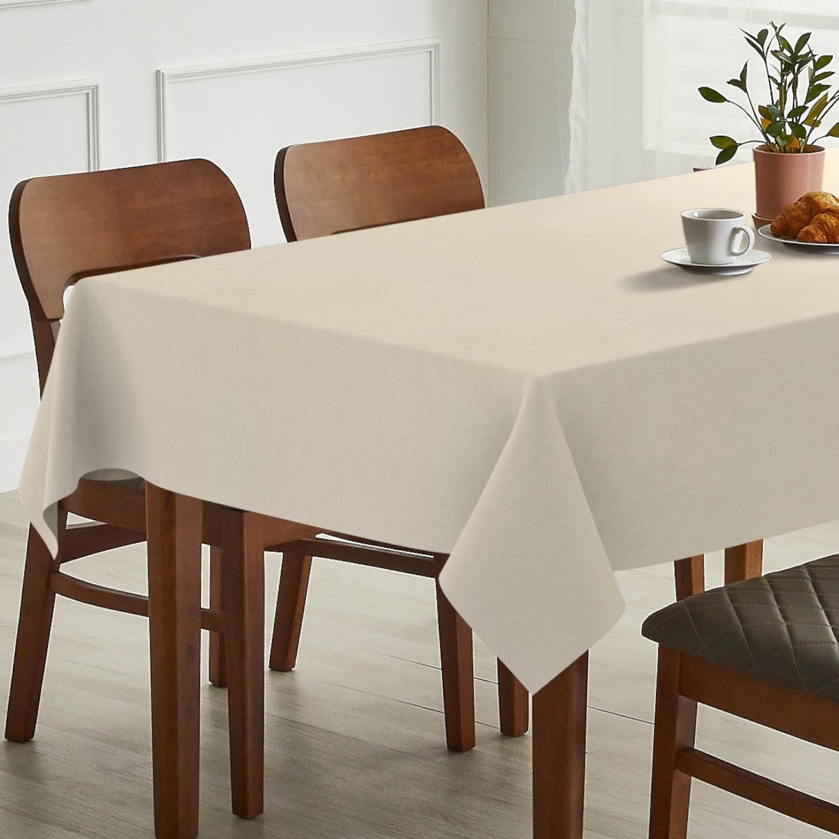 ANRO Tischdecke Alica Leinen Melliert Tischwäsche (Einzelstück 1-tlg), wass günstig online kaufen