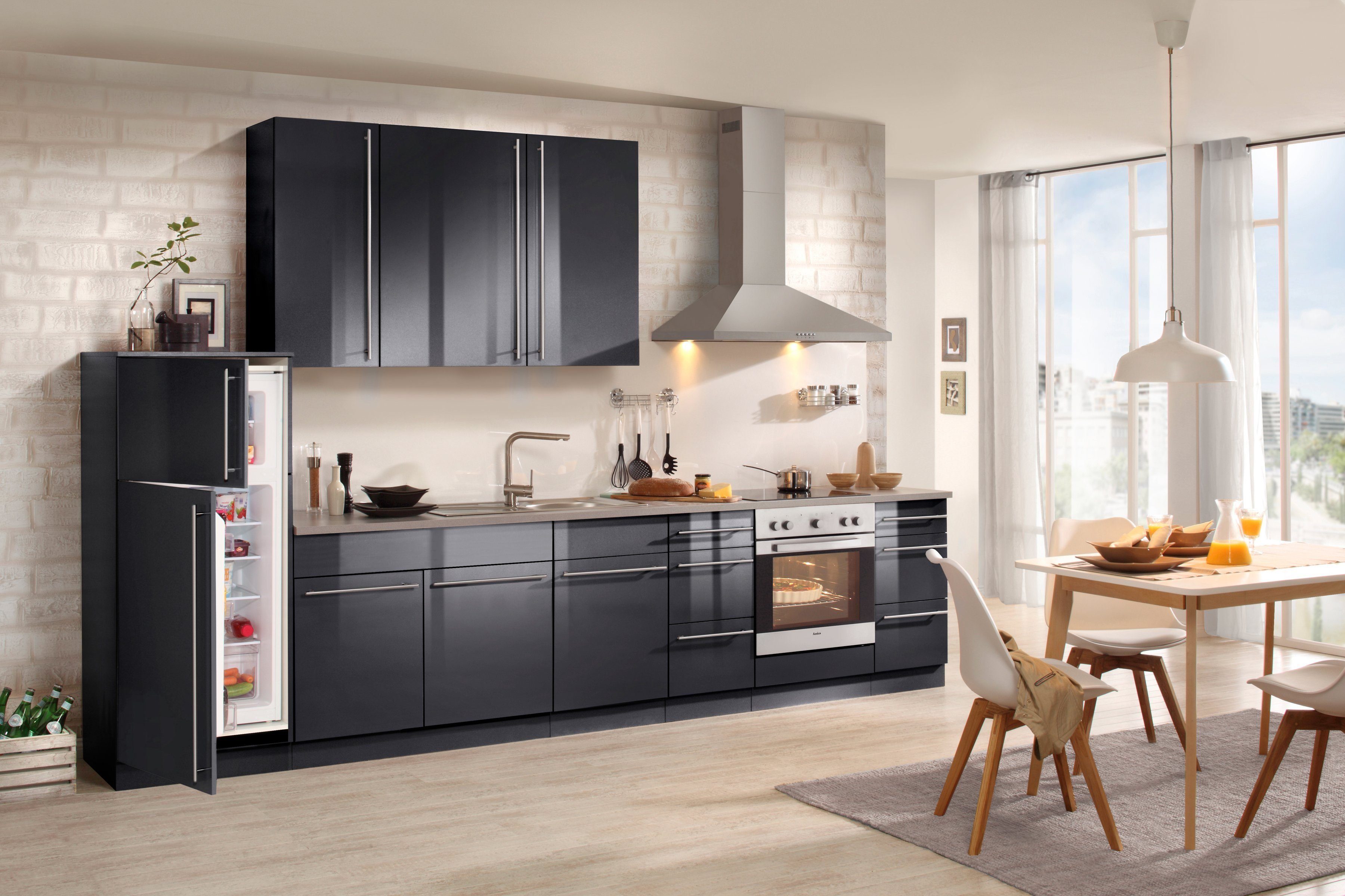 wiho Küchen Spülenschrank "Chicago", 110 cm breit, inkl. Tür/Sockel für Ges günstig online kaufen
