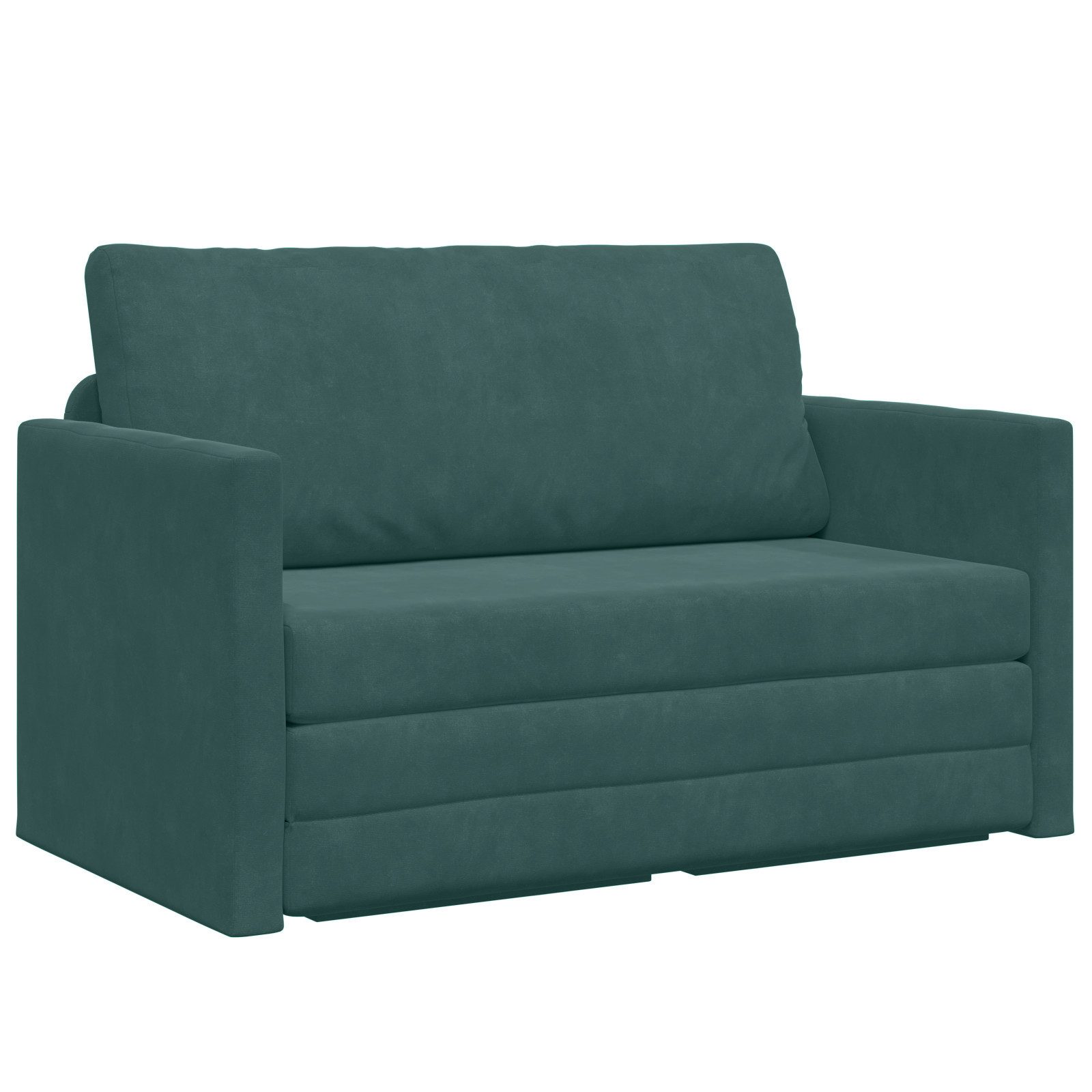 vidaXL Sofa Bodenschlafsofa 2-in-1 Dunkelgrün 124x204x61 günstig online kaufen