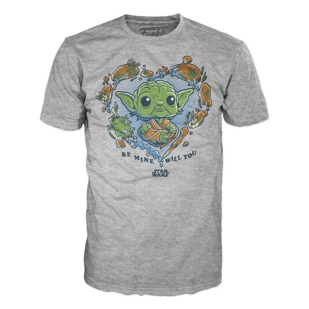 Funko T-Shirt Be Mine Yoda POP! Tees - Star Wars