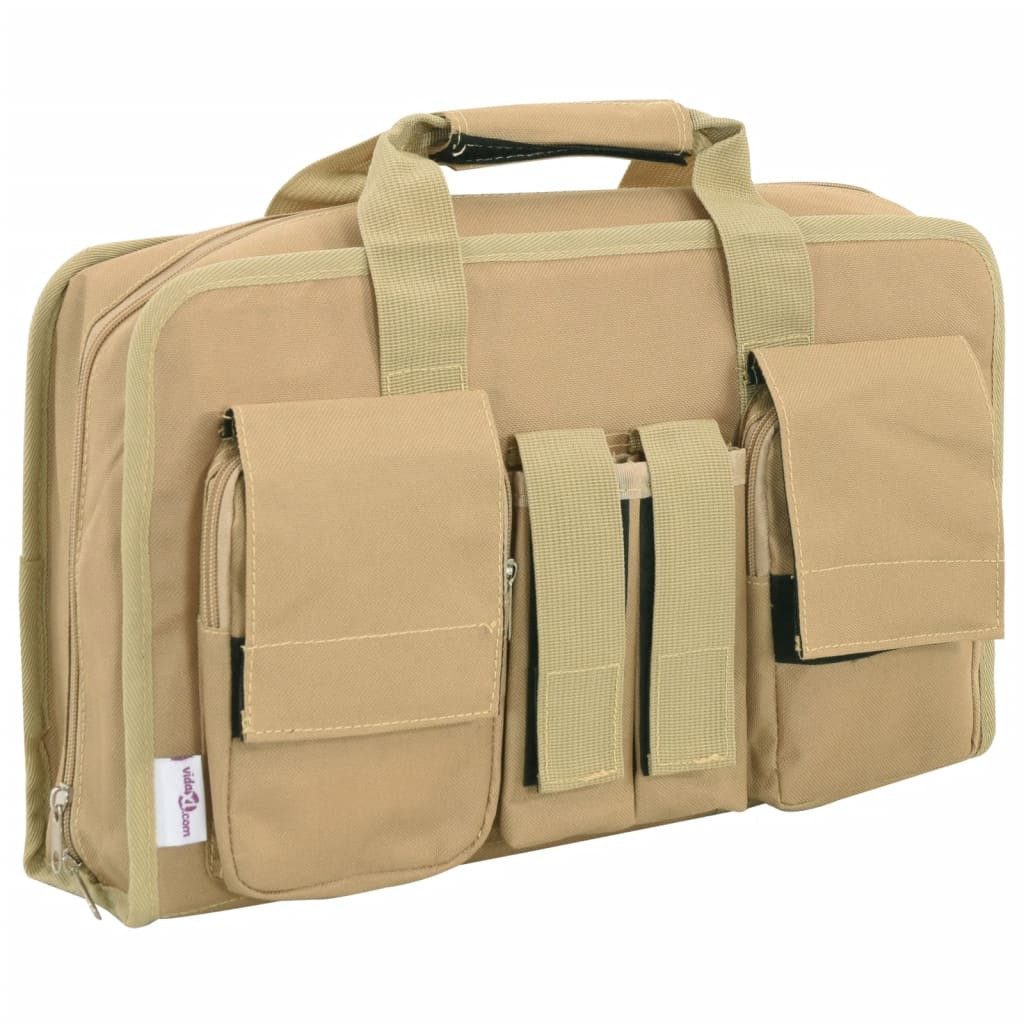 vidaXL Koffer Pistolentasche Khaki 40x24x10 cm Oxford-Gewebe