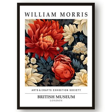 homestyle-accessoires Poster Bilder Wandbilder WILLIAM MORRIS 3er SET DIN A4 / DIN A3 Prints -, Ohne Bilderrahmen