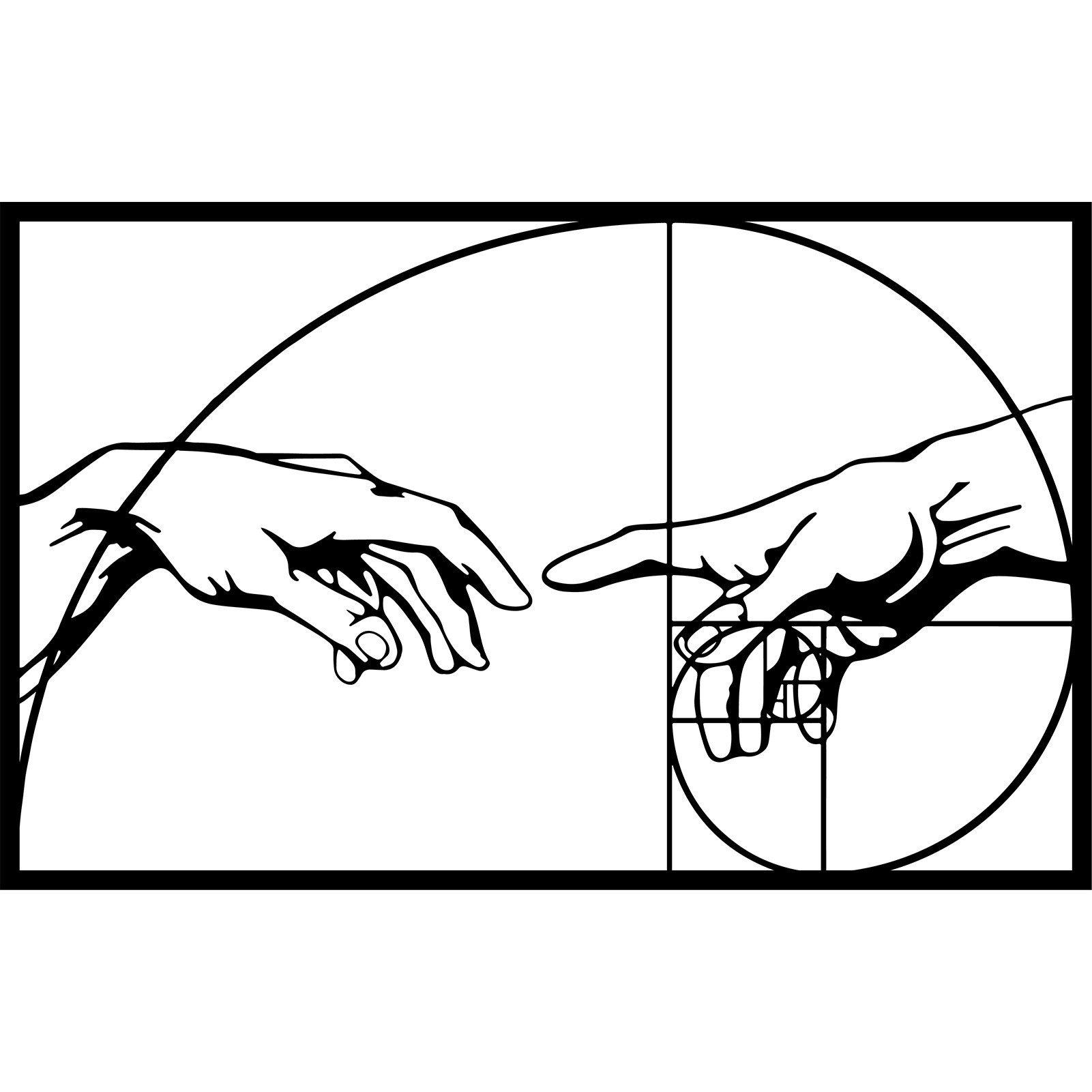 Jumpeak Wanddekoobjekt Geometrisches Bild Metall Wanddekoration, Abstrakte Kunst, Metall, Hergestellt aus Metall,Schwarz,Weiß,3 Größe