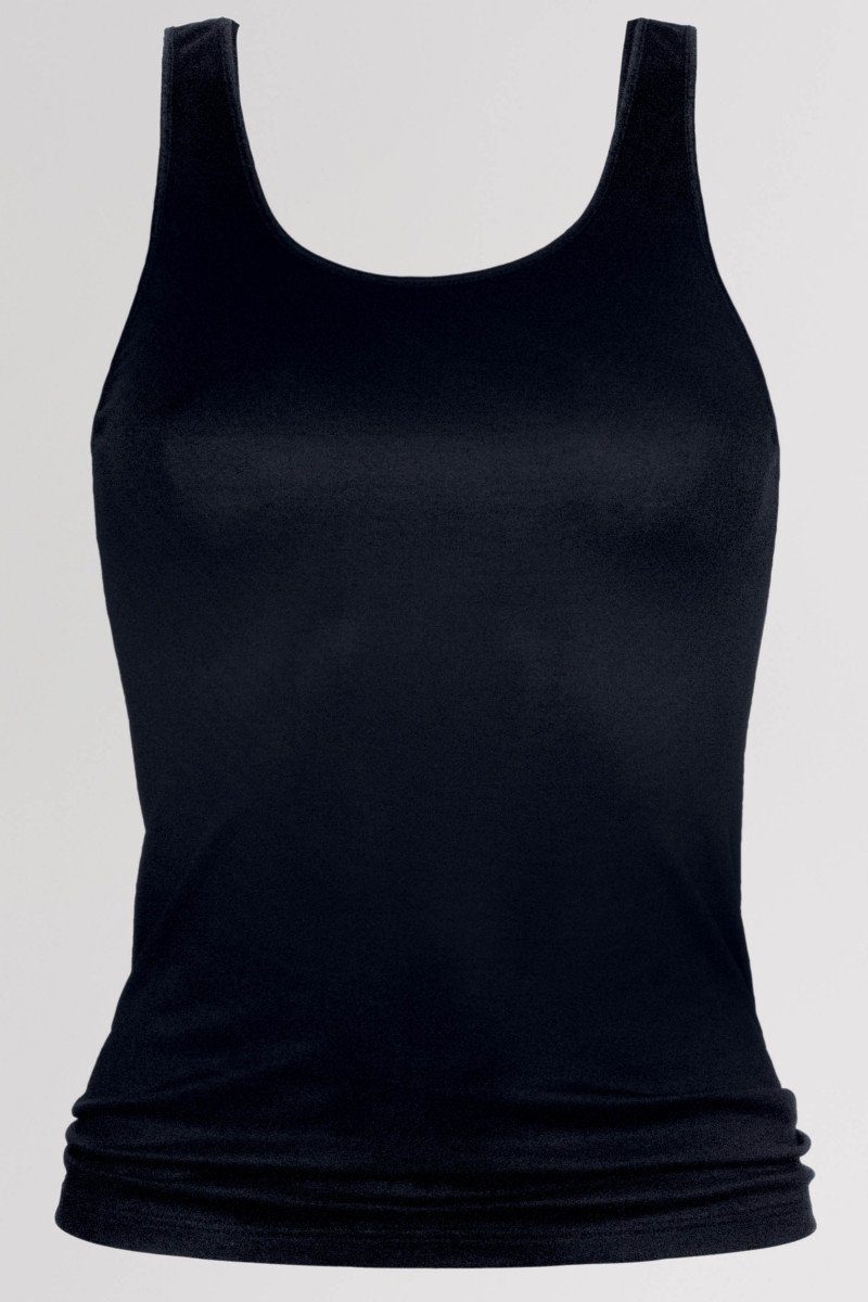 Mey 1 schwarz Stück) Mey Stück, Serie glänzender Unterhemd Top Emotion (1 1-St., Stoff
