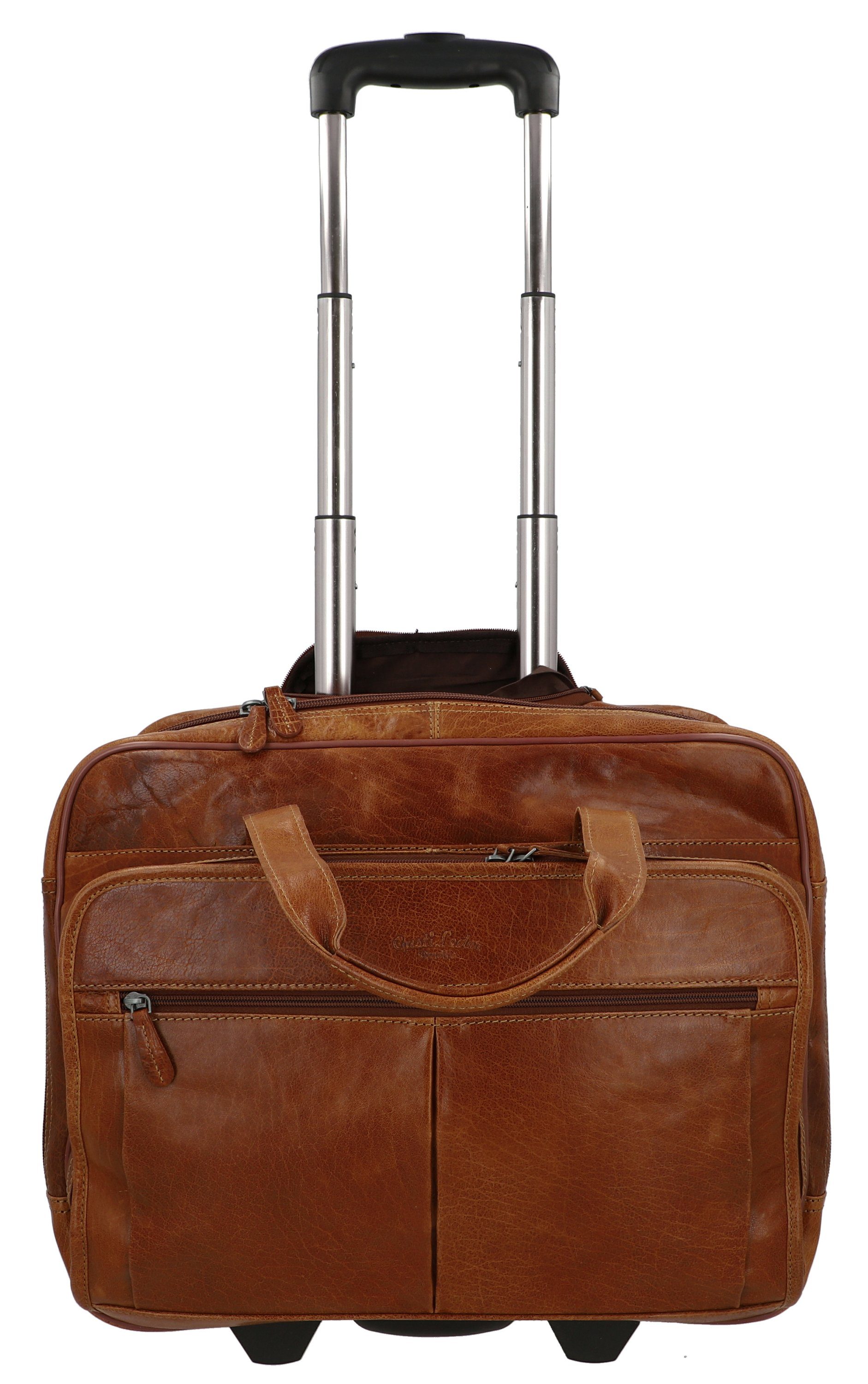 Gusti Leder Reisetasche Gusti Leder Trolley Duncan (1-tlg)