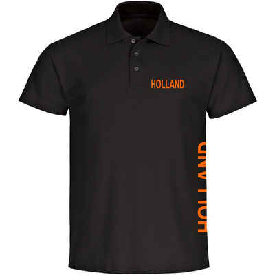 multifanshop Poloshirt Holland - Brust & Seite - Polo