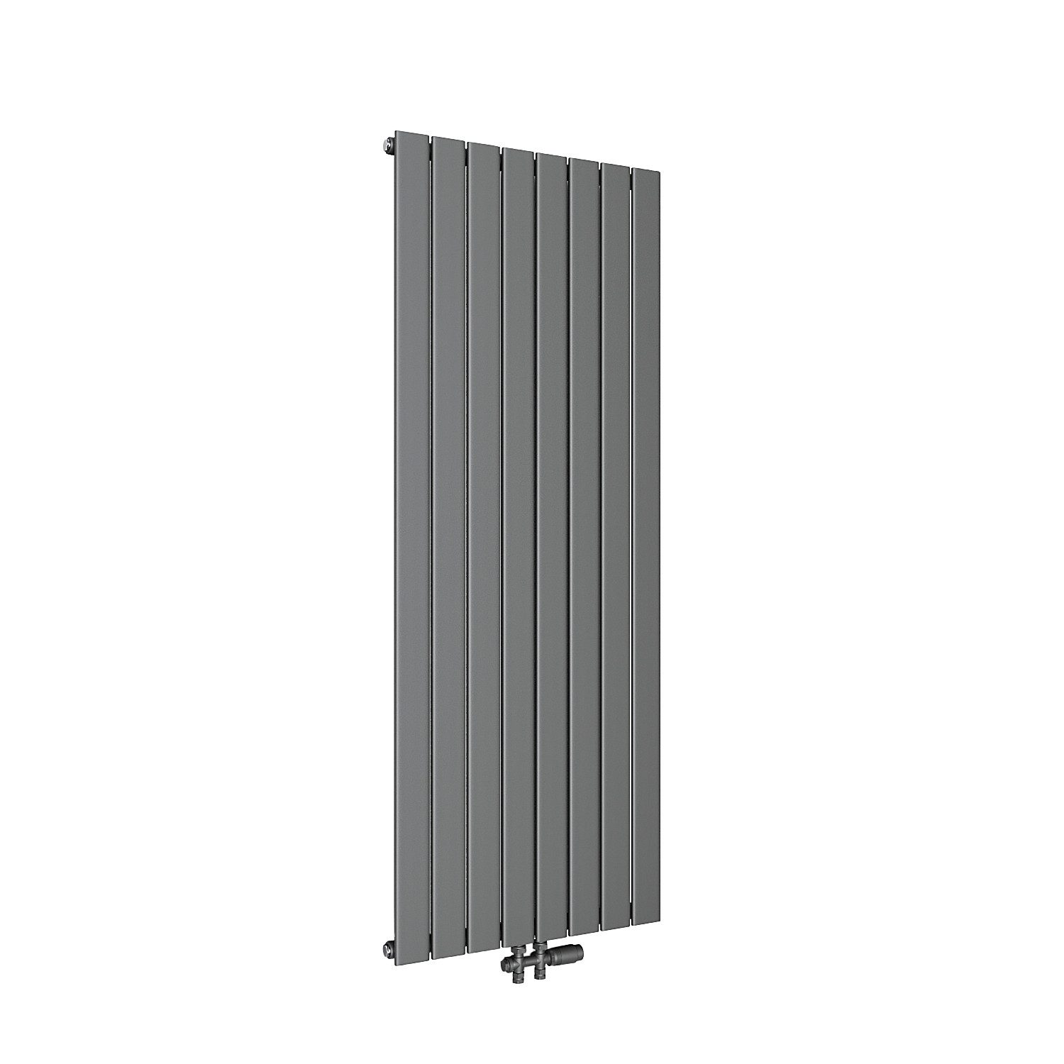 SONNI Designheizkörper Design Heizkörper Flach Anthrazit mit Multiblock Doppellagig/Einlagig, Paneelheizkörper Vertikal/Horizontal, Doppellagig/Einlagig, Anthrazit