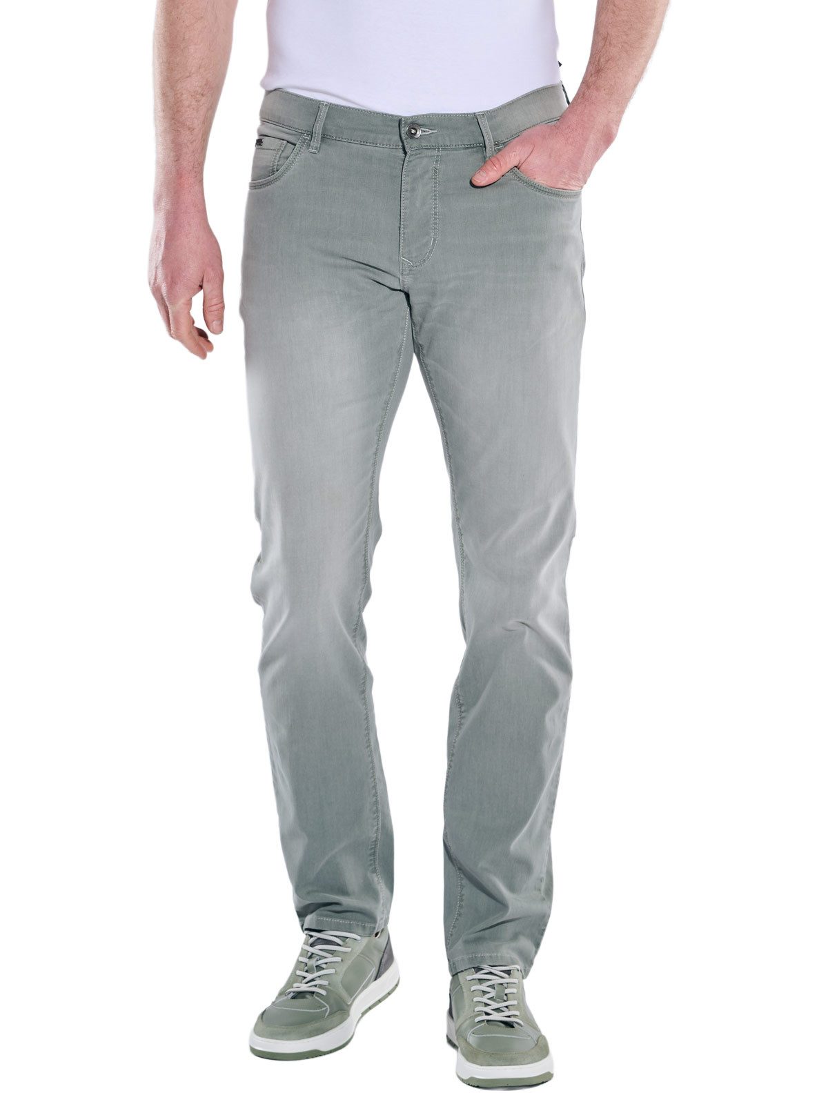 Engbers Stretch-Jeans Herren Light-Weight DENIM, Dunkelgruen