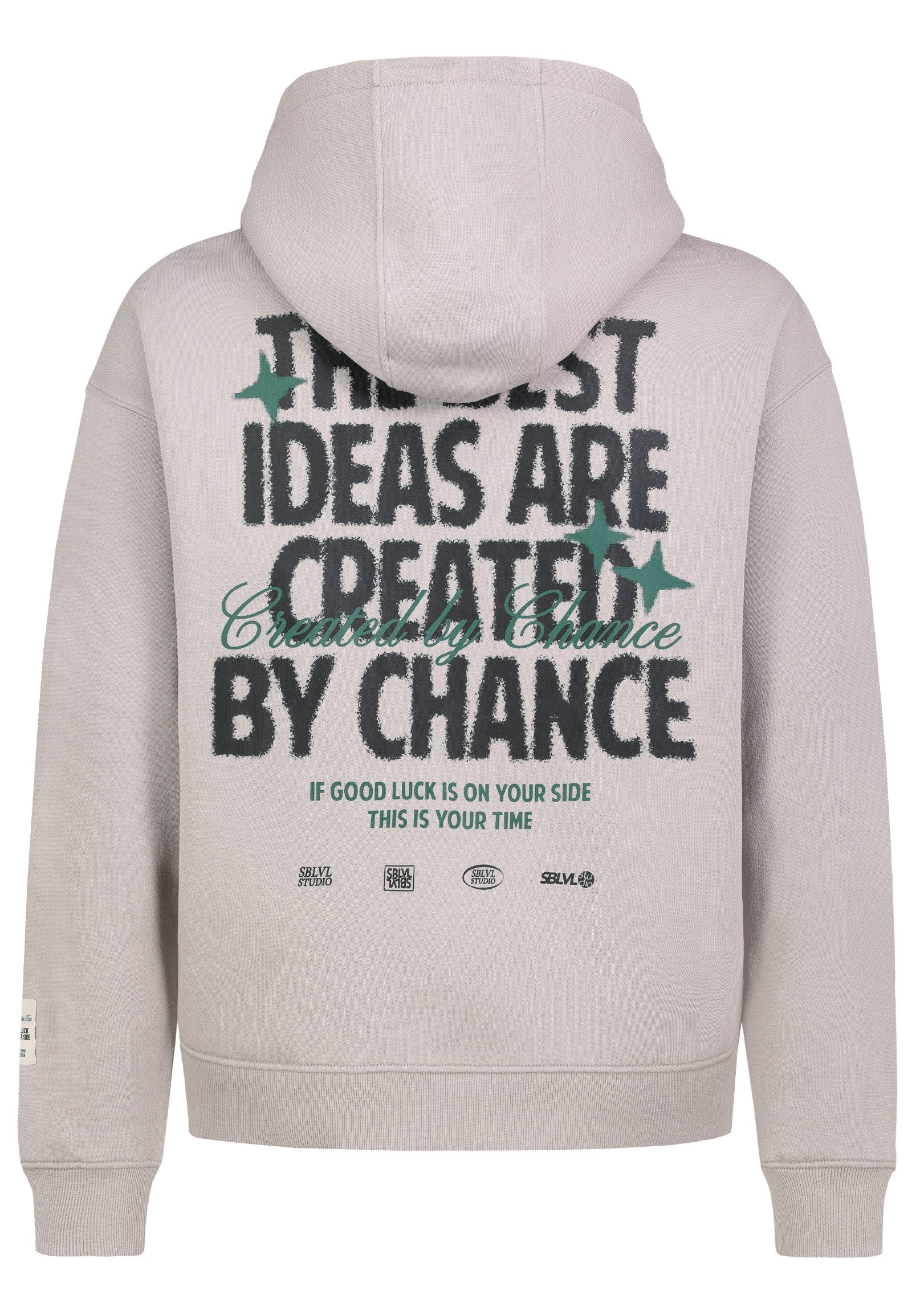 SUBLEVEL Kapuzenpullover Herren Sweathoodie mit Backprint Oversized Fit, unterschiedliche Prints