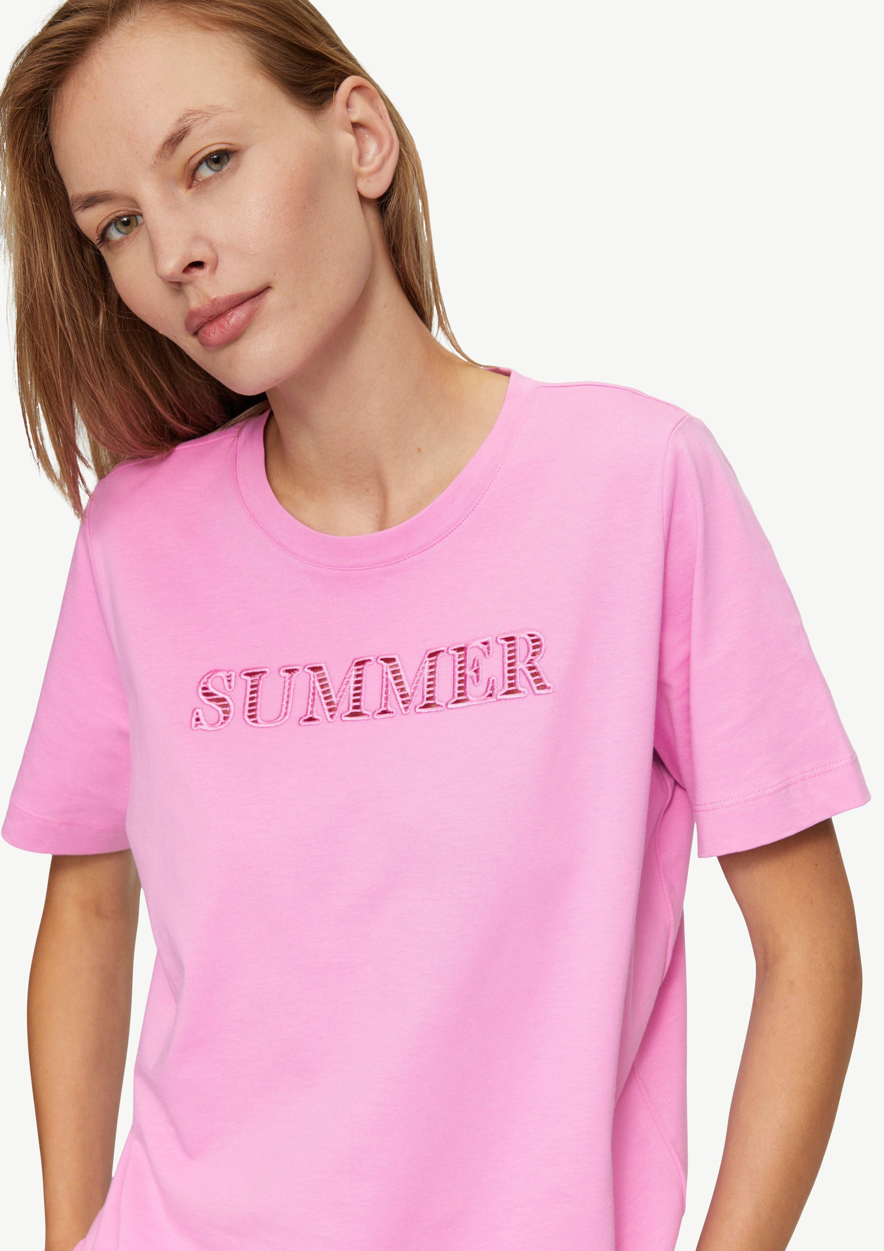 s.Oliver Kurzarmshirt Relaxed Fit-Shirt mit Schriftprint günstig online kaufen