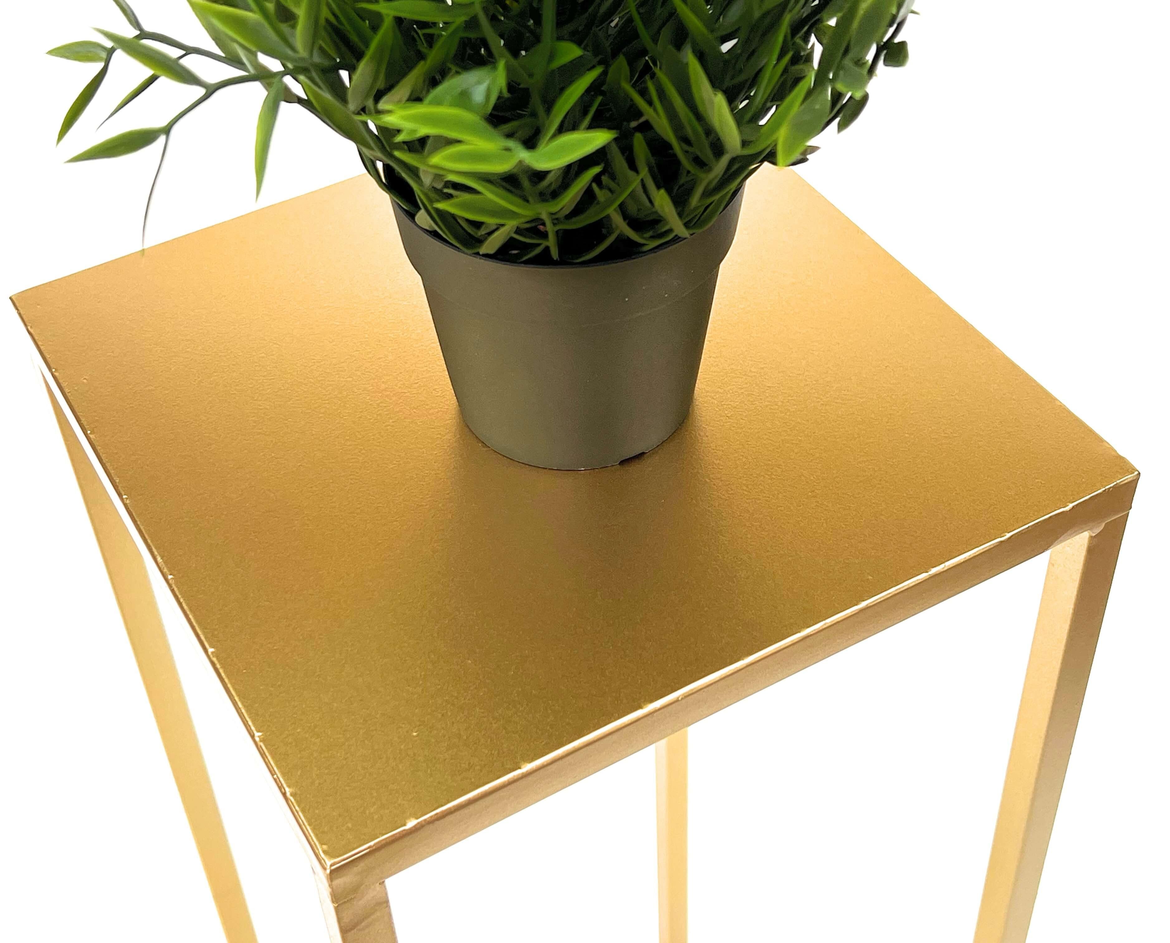 DanDiBo Blumenhocker Metall Gold Eckig Blumenständer 96506 2er Set (2er Set) – Bild 4 von 5