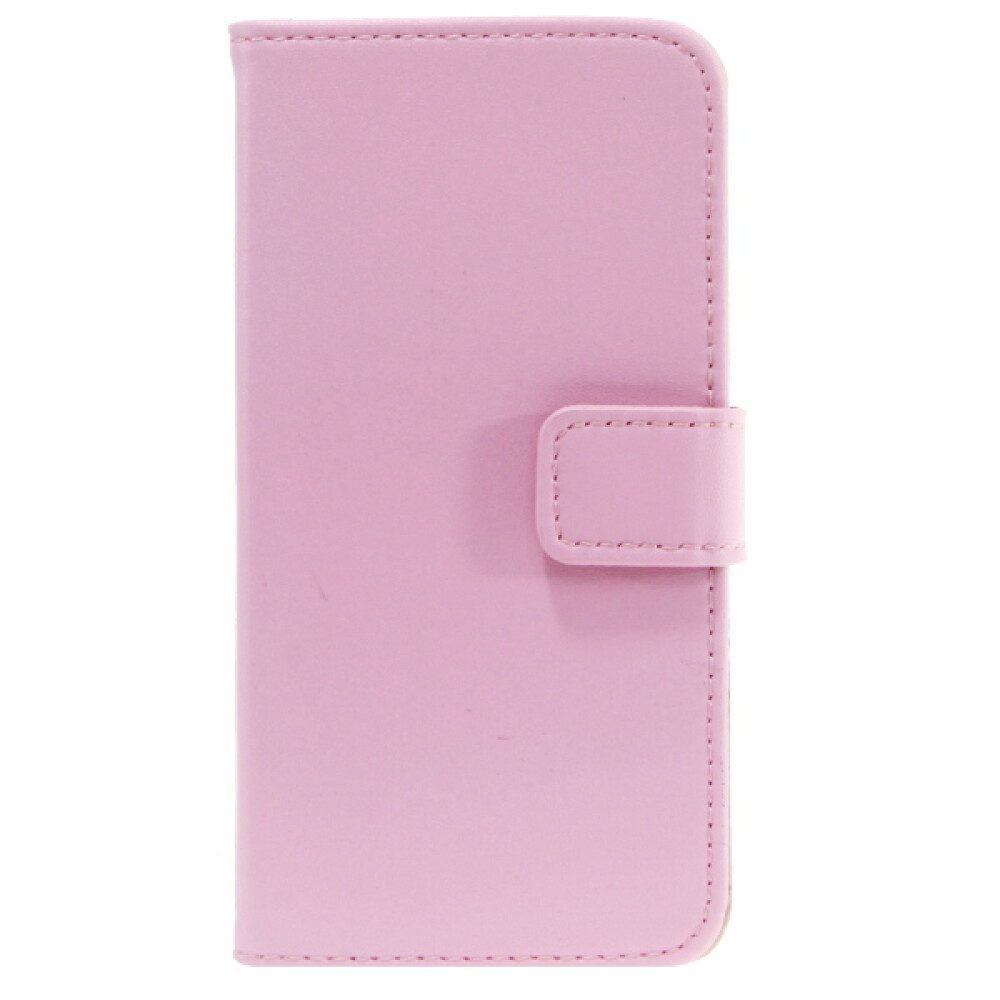 Handytasche Slim Leder Book Case Handyhülle für iPhone 5c Pink (Book Cover)