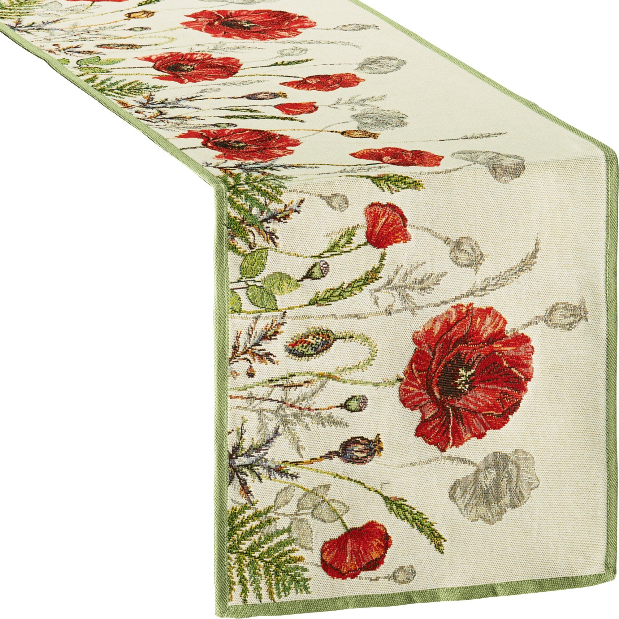 sander table + home Tischdecke Tischläufer "Poppy Meadow" (1-tlg), Gobelin Blumen