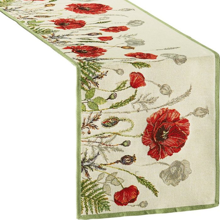sander table + home Tischdecke Tischläufer "Poppy Meadow" (1-tlg) Gobelin Blumen