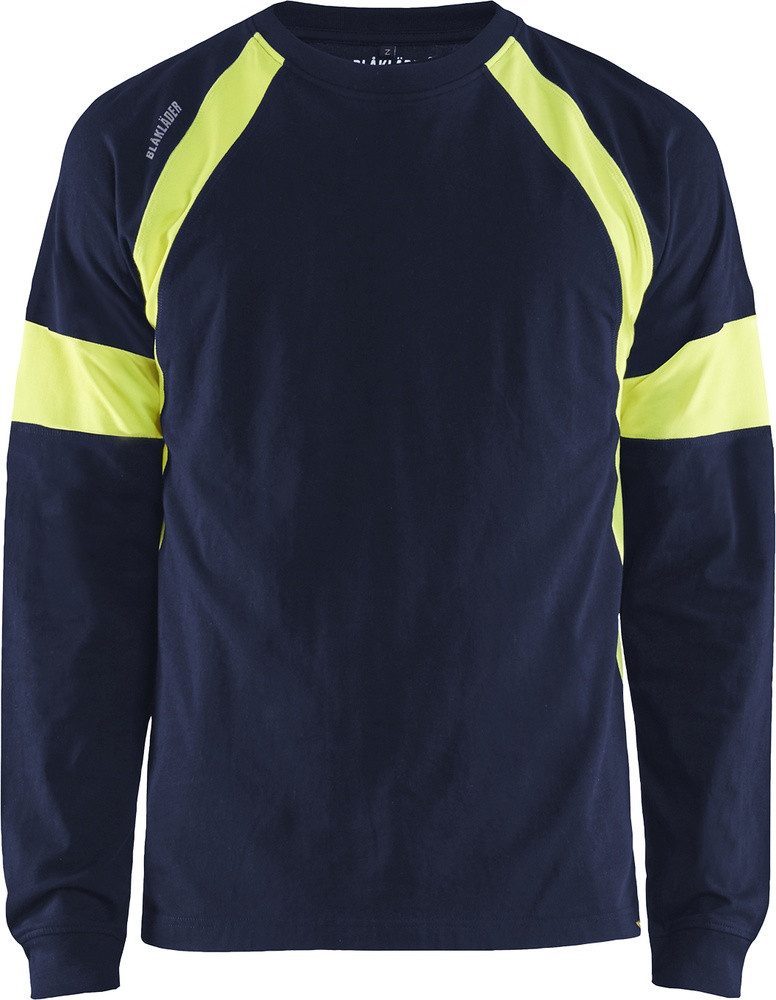 Blåkläder Warnschutz-Shirt Langarmshirt Mit High Vis