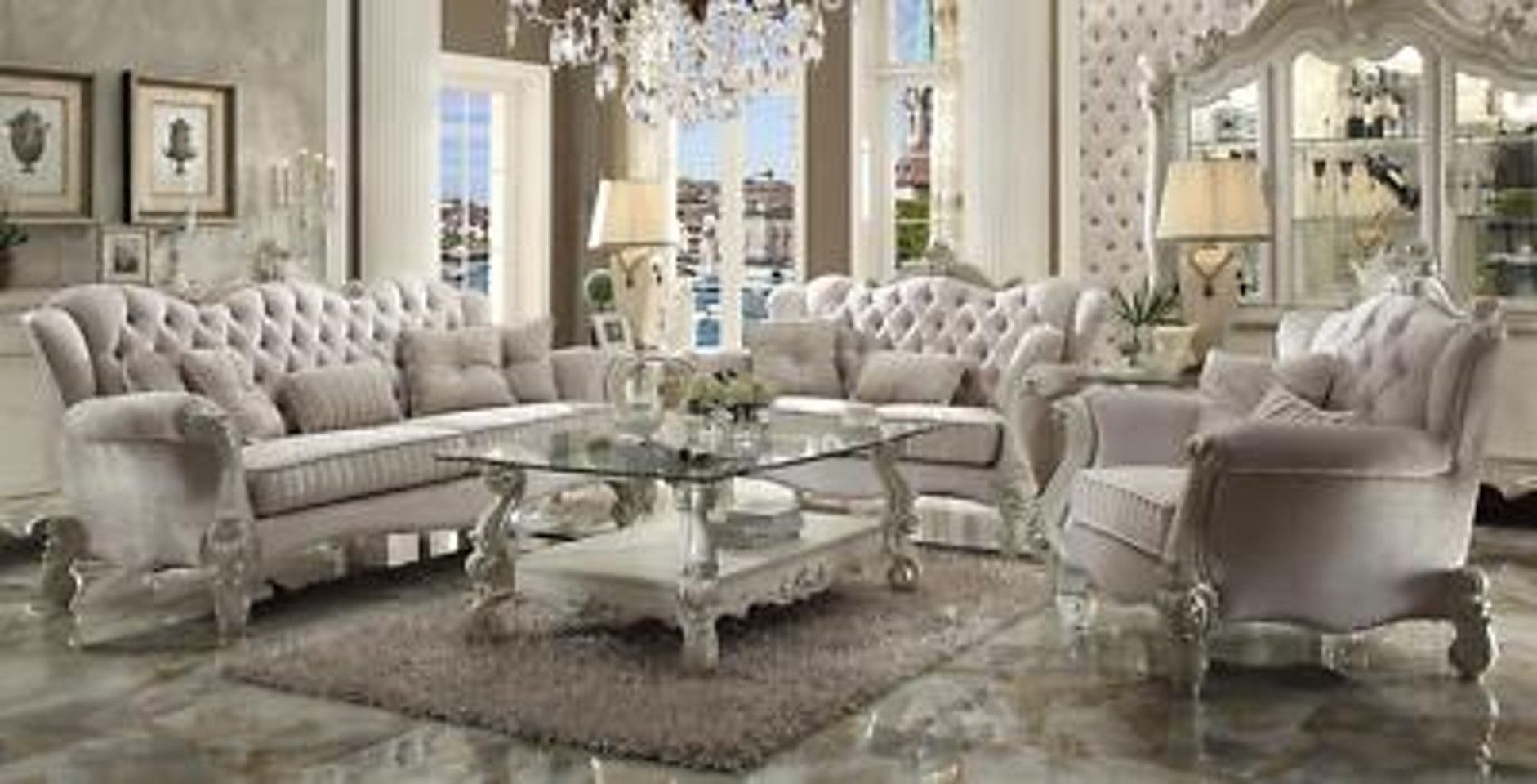 Xlmoebel Polstergarnitur Chesterfield Sofagarnitur 3+2 Sitzer Set Polster Sofa Sofort, (2-tlg., 3+2 Sitzer Sofa), Made in Europa
