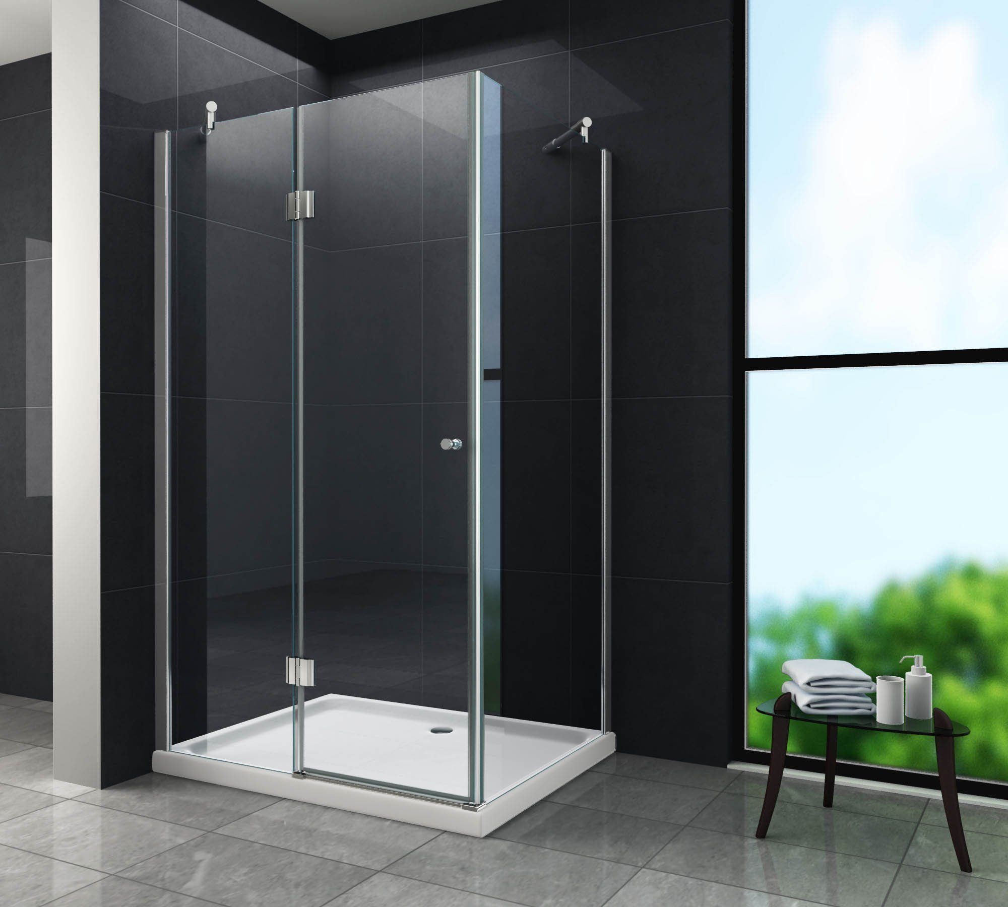 Home Systeme Eckdusche STUTTGART Duschkabine Dusche günstig online kaufen