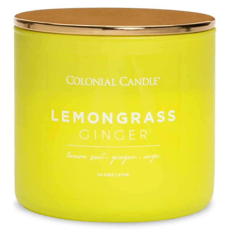 COLONIAL CANDLE Duftkerze »Duftkerze Lemongrass Ginger  - 411g« (Einzelartikel)