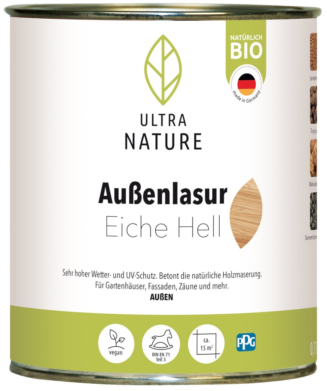 ULTRA NATURE Lasur Ultra Nature Außenlasur 750 ml eiche hell