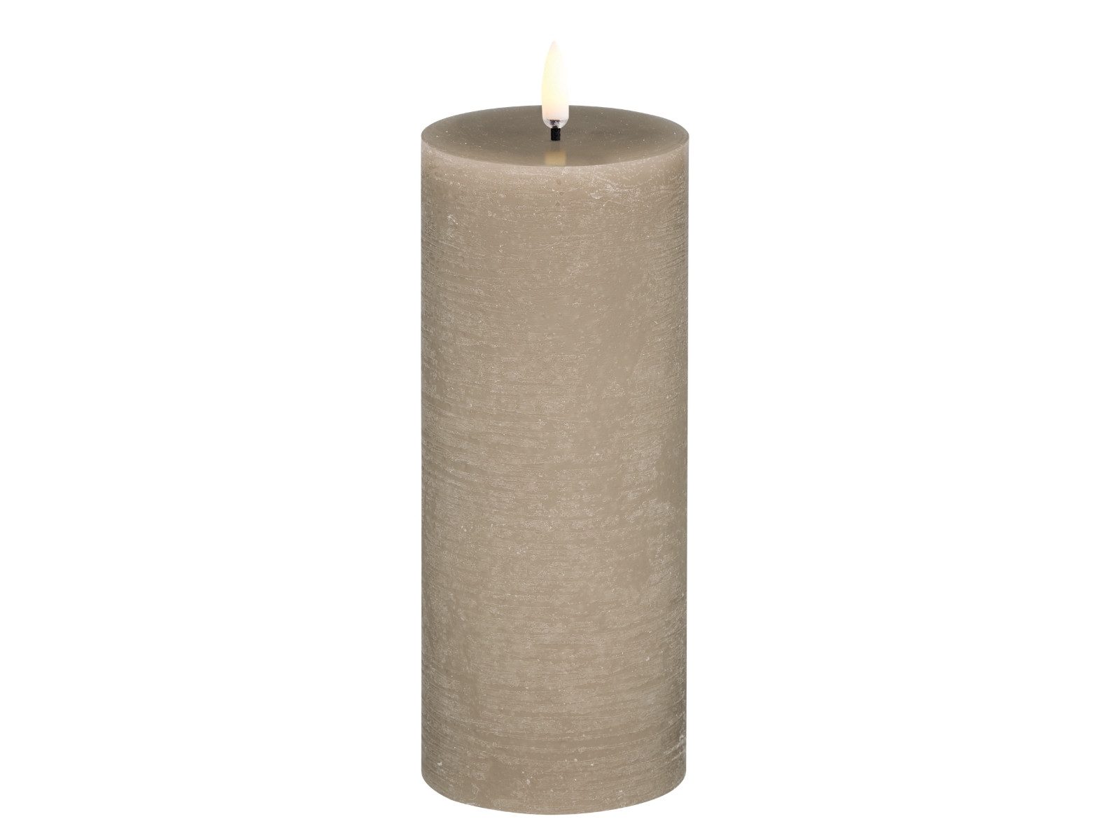 UYUNI Lighting LED-Kerze Pillar LED-Kerze Rustic sandstone 20cm