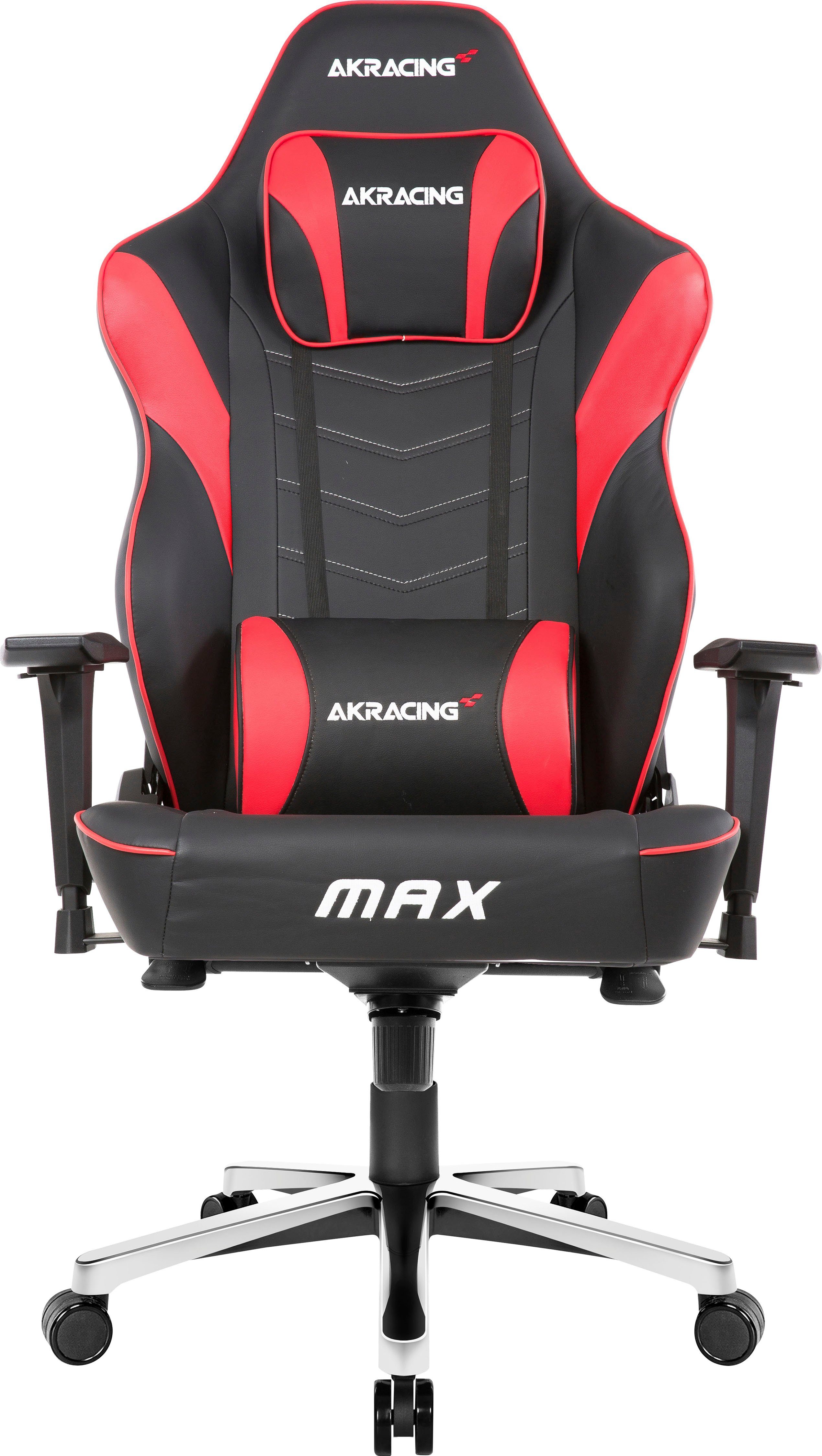 Max" große ergonomisch, rot Personen Master "AKRACING Gaming-Stuhl und schwere für Bürostuhl AKRacing Kunstleder, hochwertiges höhenverstellbar