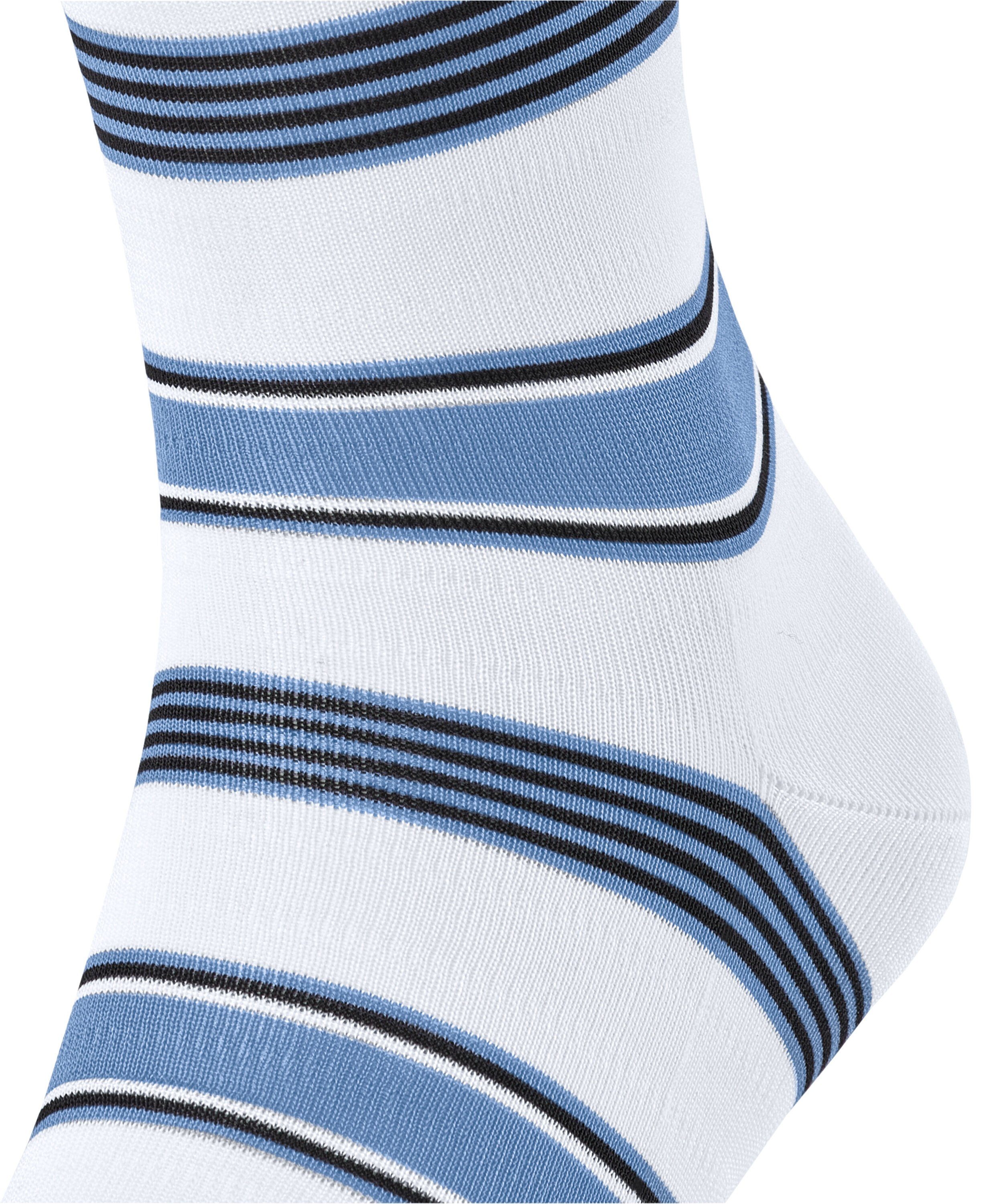 FALKE Socken Marina Stripe Socken mit weicher Baumwolle (1-Paar) mit weicher Baumwolle