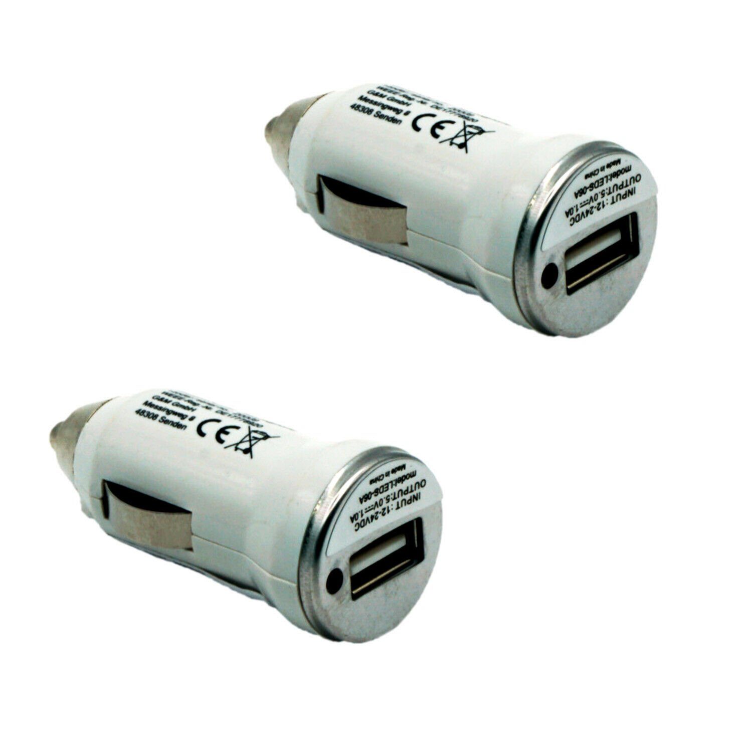 GelldG Zigarettenanzünder-Verteiler Dual USB Ladegerät Schalter