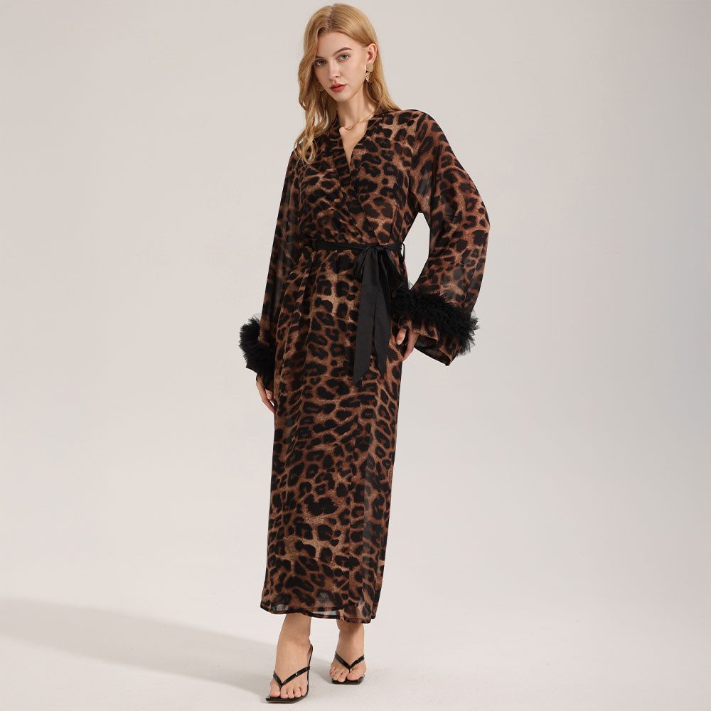 Vivi Idee Morgenmantel Bademantel Schlafmantel kimono 3587, Bindegürtel, Se günstig online kaufen