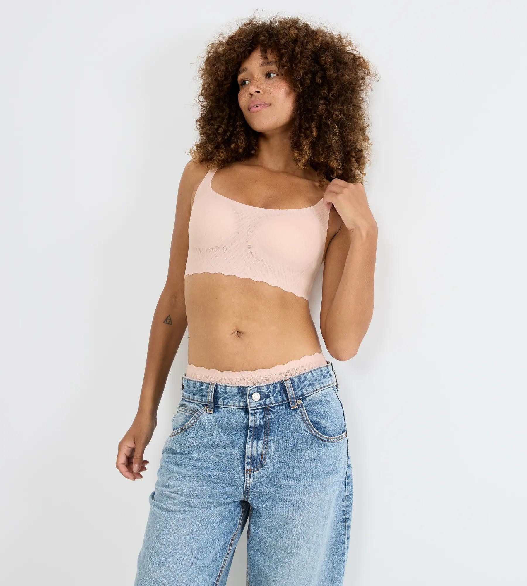 sloggi Bustier ZERO Feel Bliss mit herausnehmbaren, atmungsaktiven Pads und Stretch-Spitze