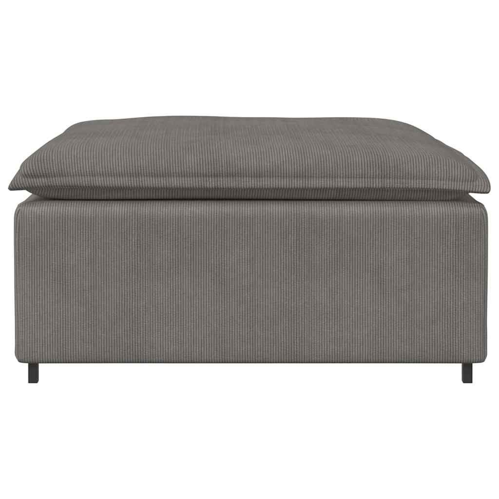 vidaXL Sofaelement Modulares Sofa Fußhocker-Modul Hellgrau günstig online kaufen