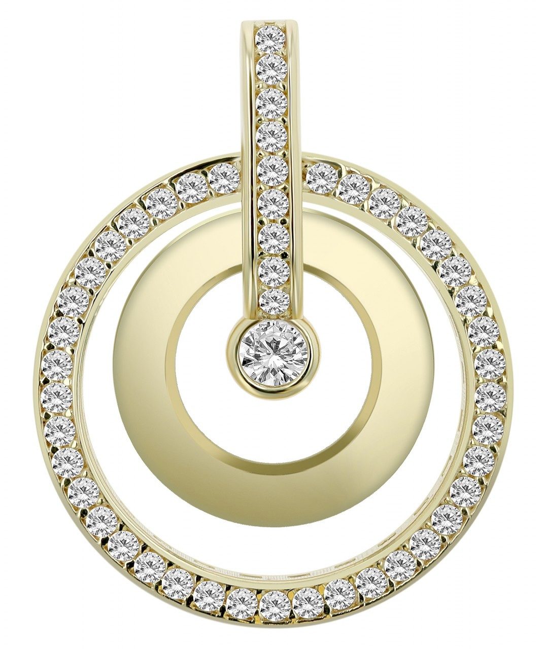 Kettenanhänger stylischer Schmuck Anhänger aus 333 Gold