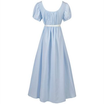 RUZU UG Partykleid Mittelalterliches langes Kleid mit hoher Taille, Leistungskleidung