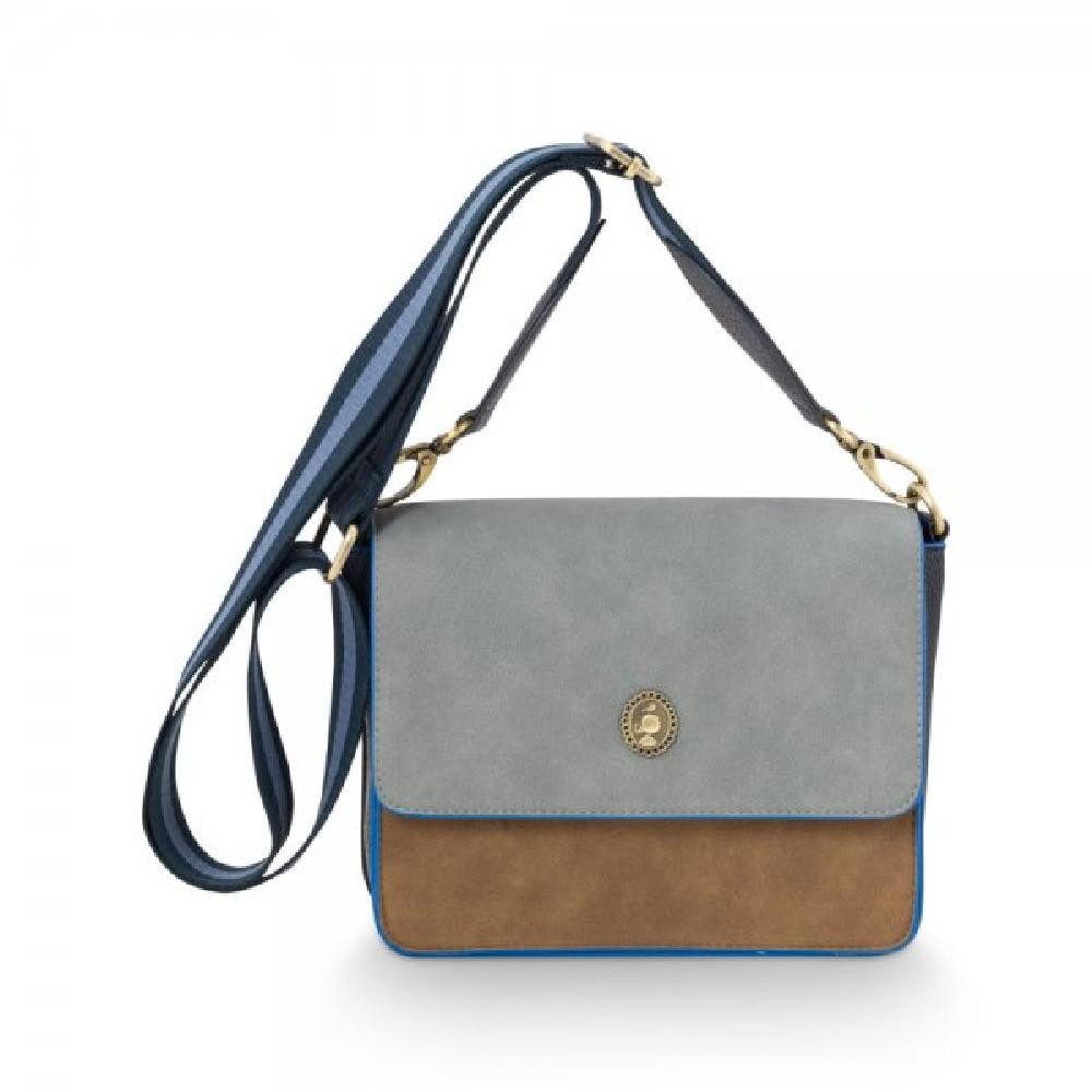 PiP Studio Handtasche Schultertasche Cross Body Uni Fenna Blau (S) günstig online kaufen