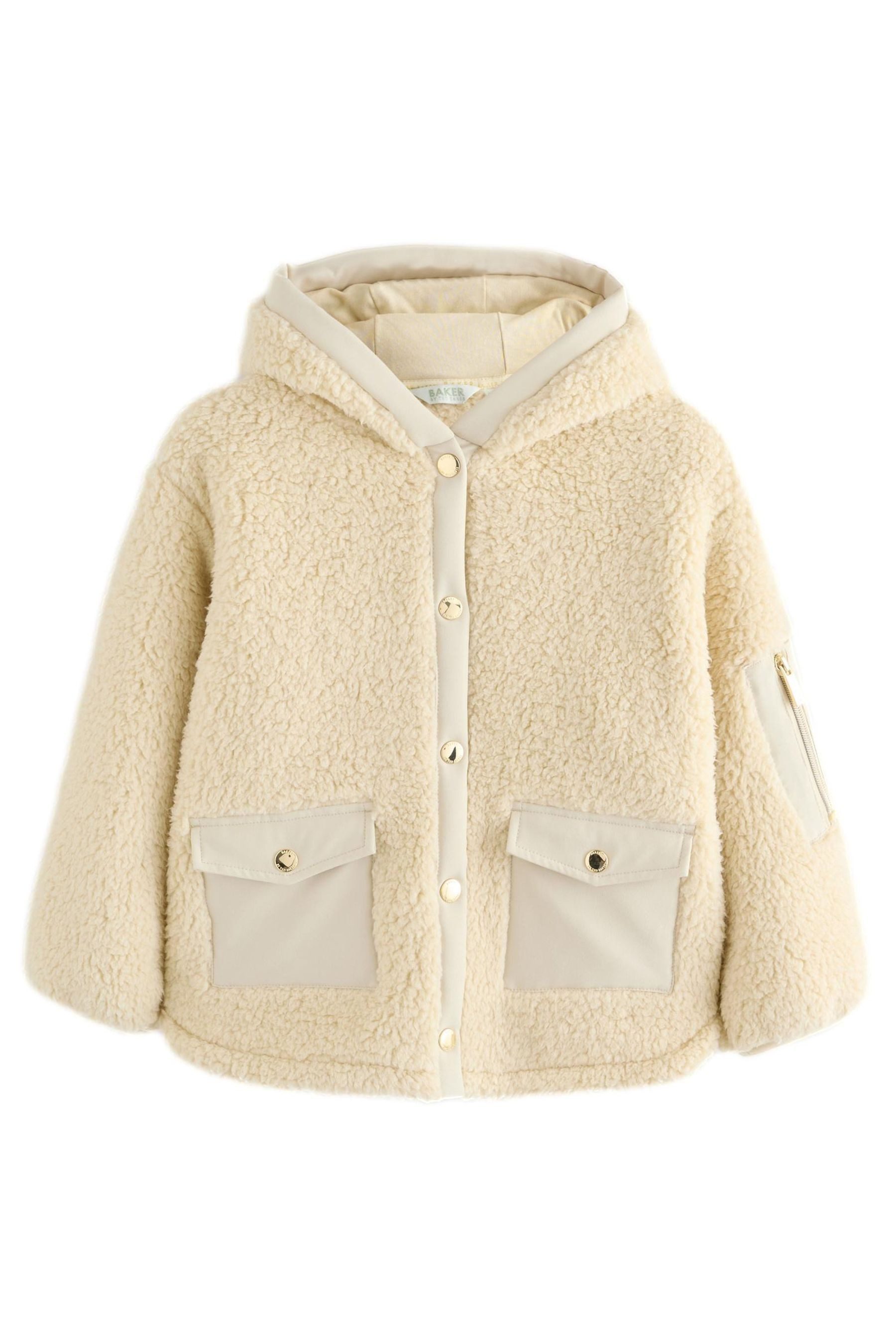 Fleecejacke Baker by Ted Baker Kapuzenjacke aus Fleece mit RV