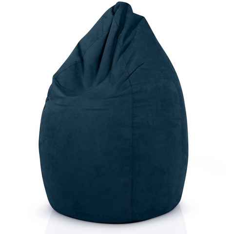 Green Bean Sitzsack Drop (Sitzsack mit Rückenlehne 60x60x90cm - Indoor Sitzkissen 220L Füllung, Kuschelig Waschbar), Bean Bag Bodenkissen Lounge Chair Sitzhocker Kindersitzsack