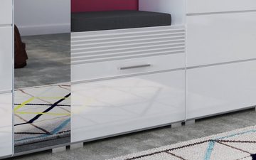 xonox.home Garderobenpaneel Linus (Garderobe weiß, BxH 60 x 49 cm), mit Ablage und Kleiderstange