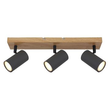 etc-shop LED Deckenleuchte, Leuchtmittel nicht inklusive, Deckenlampe 3 Strahler Deckenleuchte Dreiflammig Deckenstrahler GU10 3