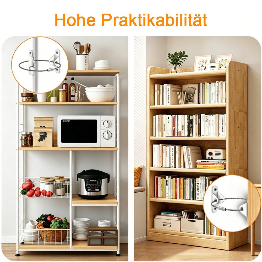 AFKSMILE Kindersicherung 12er Möbel Kippsicherung,schranksicherung,kindersicherung,wandanker, Wandanker,Kindersicherheits-Schutzgurt,Multifunkt-Möbelgurt,Möbela – Bild 5 von 5