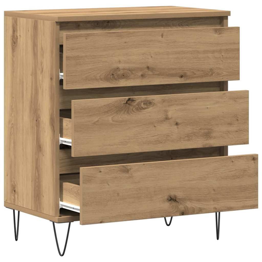 vidaXL Sideboard Sideboard Artisan-Eiche 60 x 35 x 70 cm Holzwerkstoff (1 St) – Bild 5 von 5