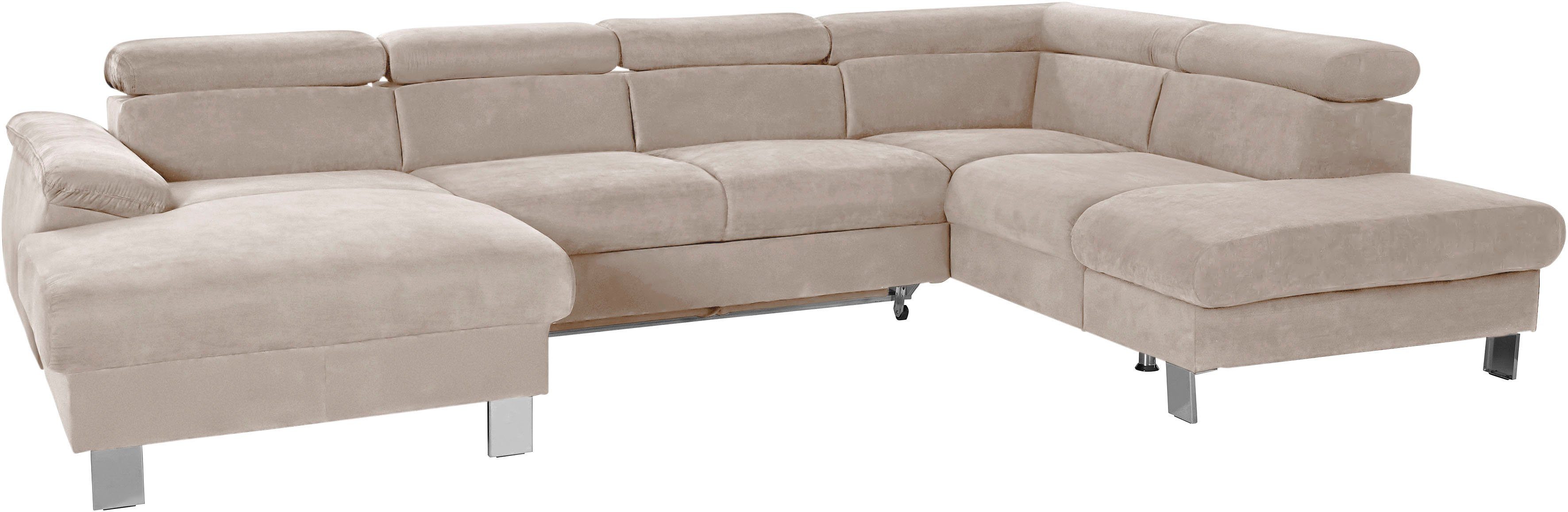 COTTA Wohnlandschaft "Komaris U-Form, B: 320 cm" mit Kopfteilverstellung, o günstig online kaufen