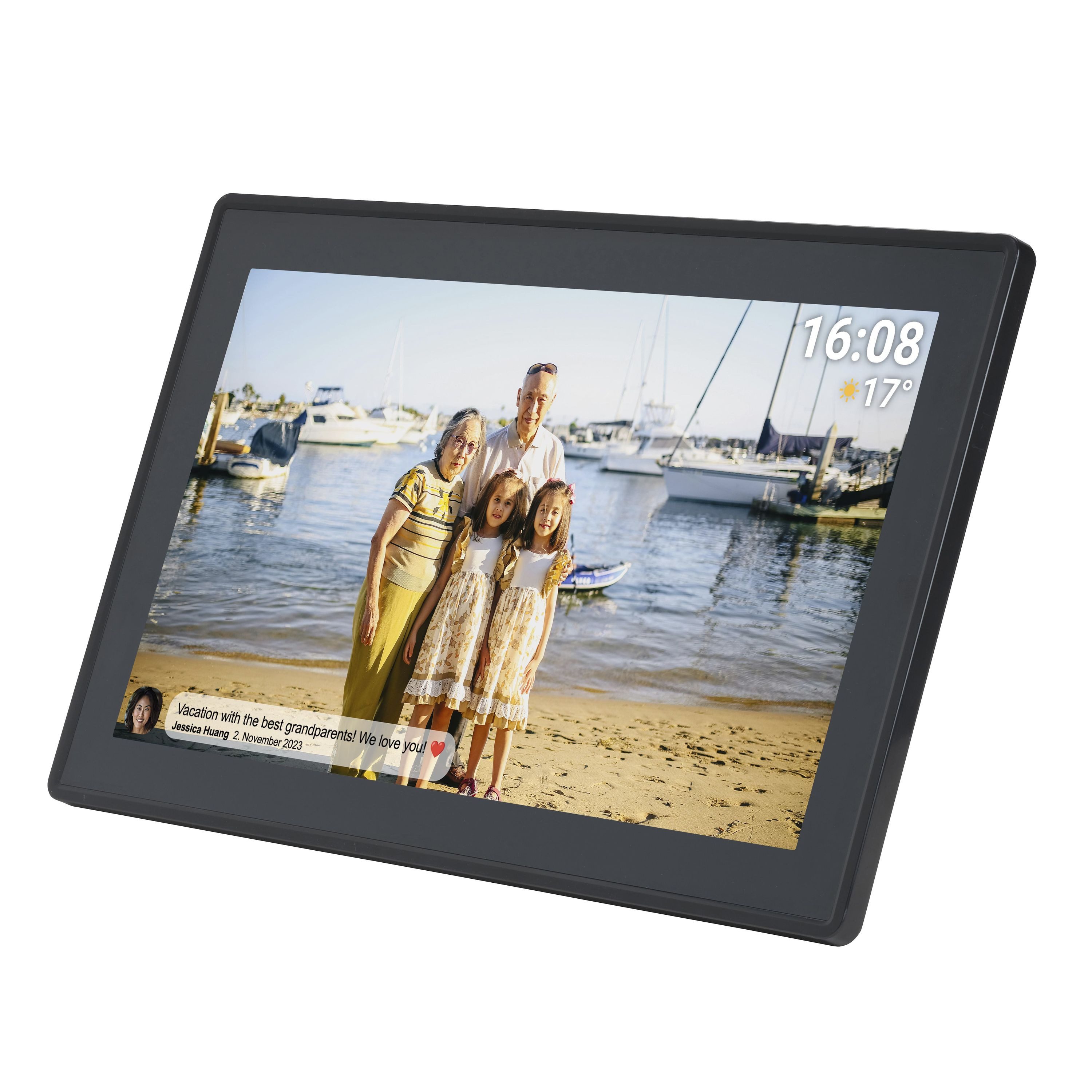 Denver Digitaler Bilderrahmen (XXL Fotorahmen mit WLAN und Frameo App, Micr günstig online kaufen