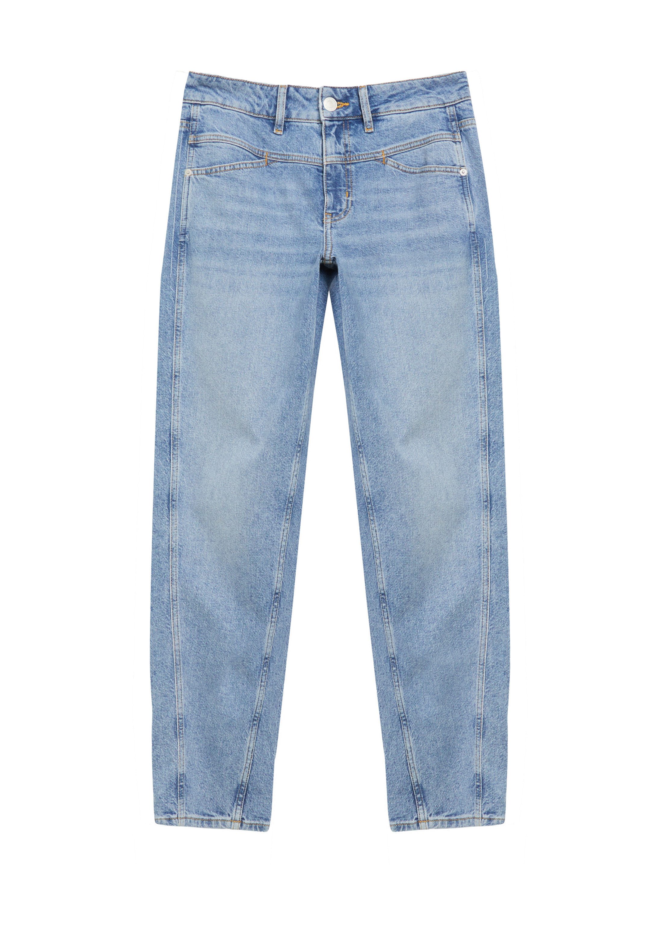 comma Regular-fit-Jeans Jeans-Hose LIV - Jeans mit leichtem Barrel Leg